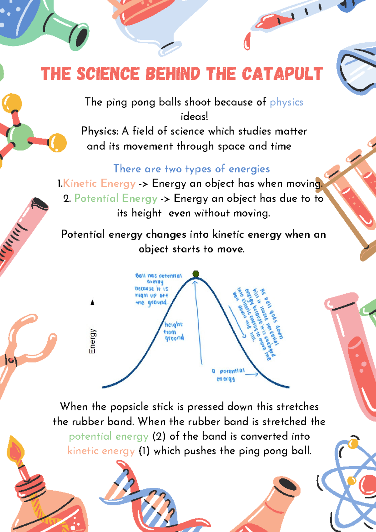Physics 101 Lecture Notes: Energy Types & Catapult Science - Studocu