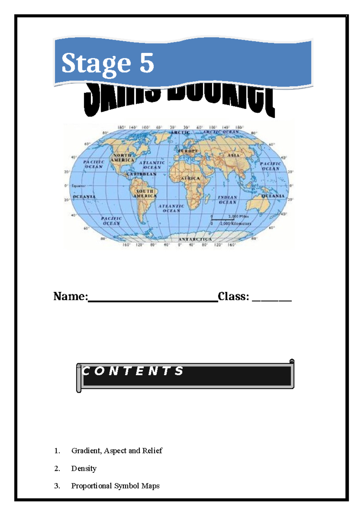 Stage 5 Geography: Gradient, Aspect, Relief & Map Types - Studocu