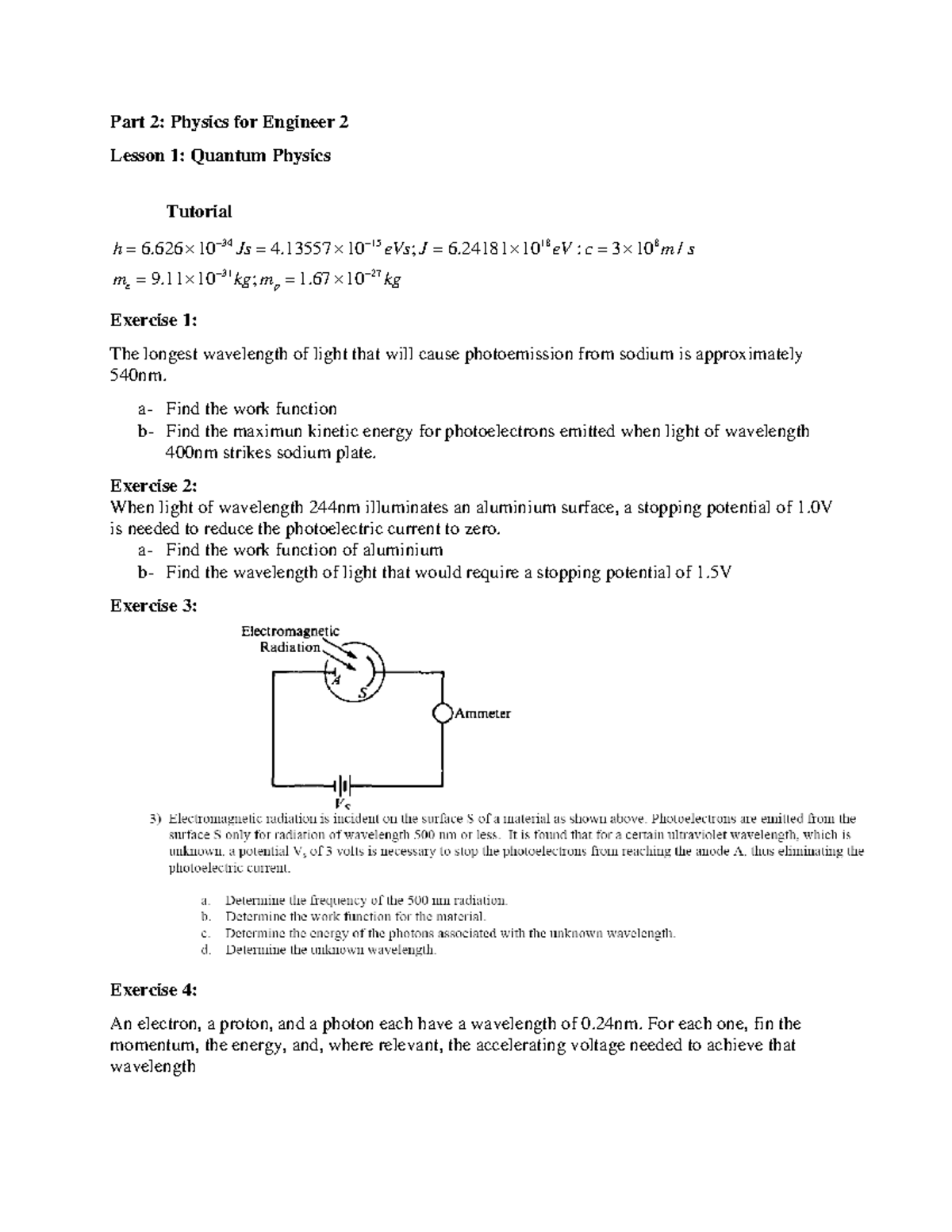 Part2 Lesson 1 tutorial - Part 2: Physics for Engineer 2 Lesson 1 ...