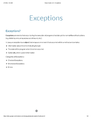Study Guide v2.0 - Data Structures Concepts and Implementations - Data ...