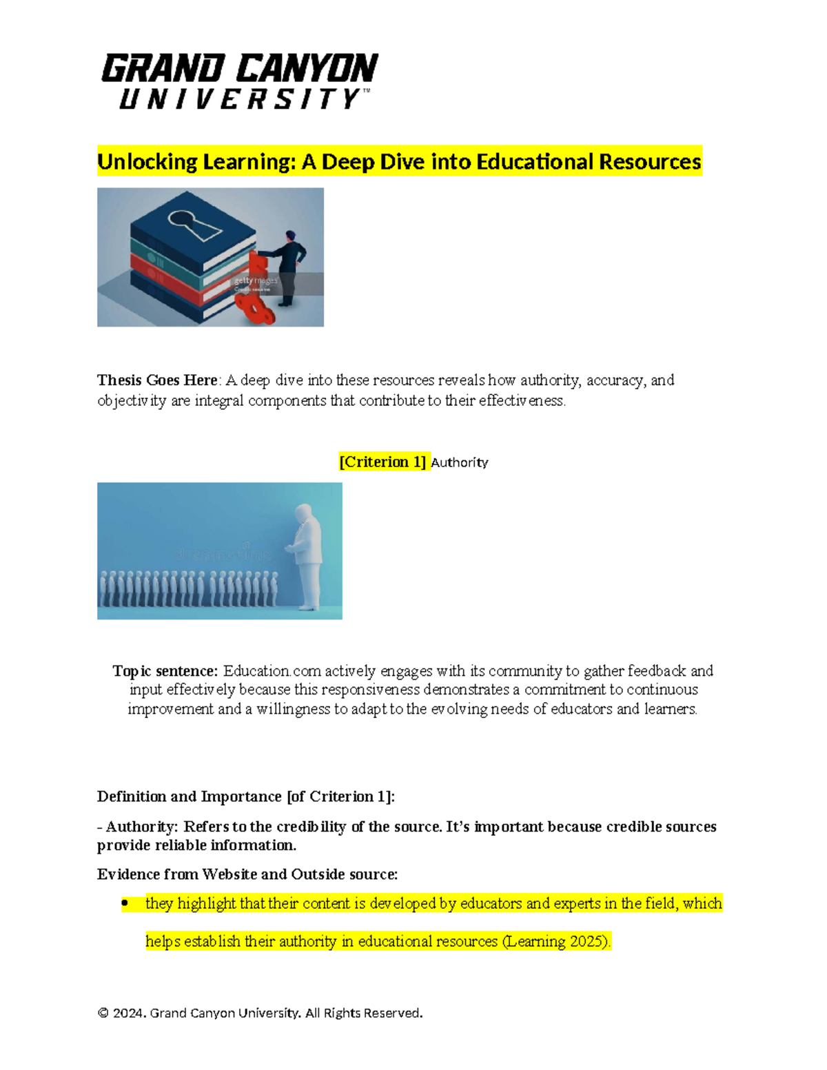 Educational resources evaluation: Authority, accuracy, and objectivity ...