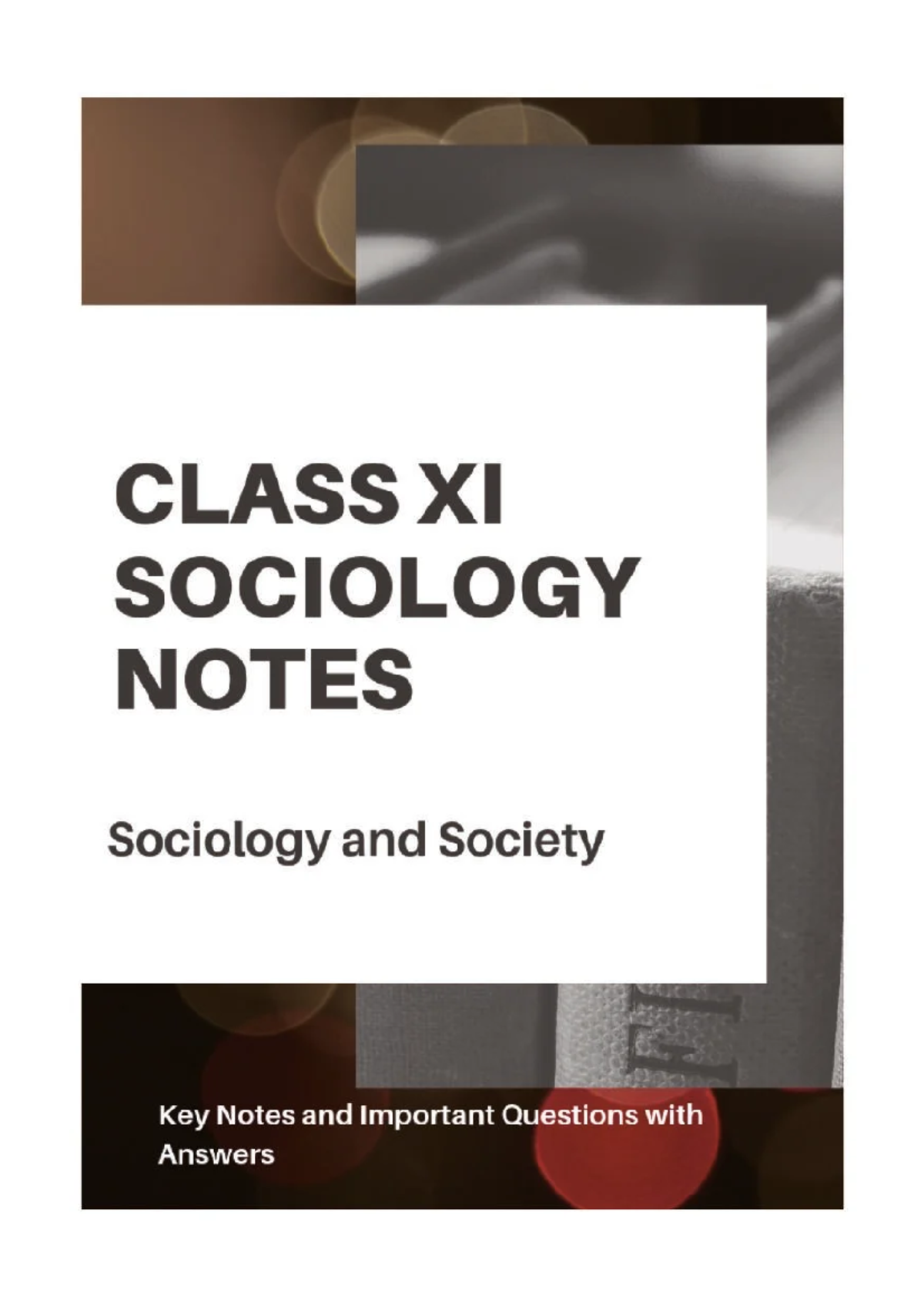 Sociology Notes: Key Concepts and Theories Overview - Studocu