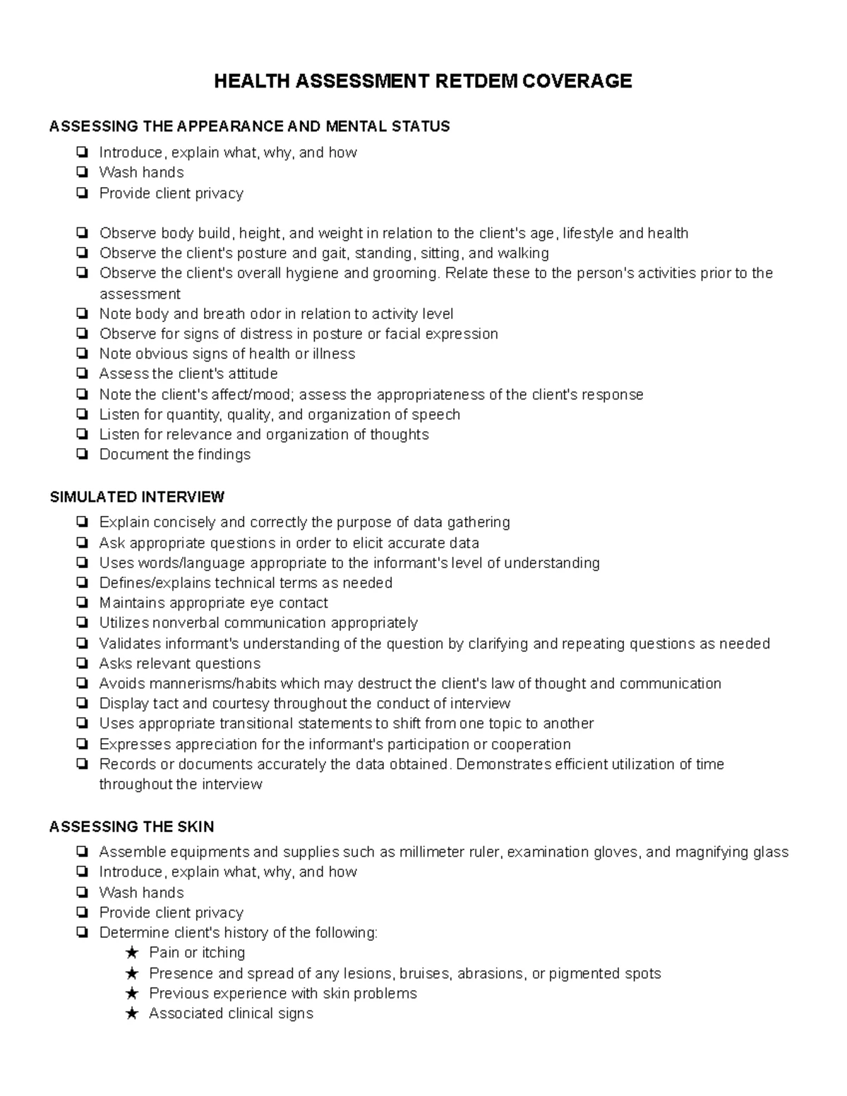 NURS 101 Checklist for Discontinuing an Intravenous Infusion - Studocu