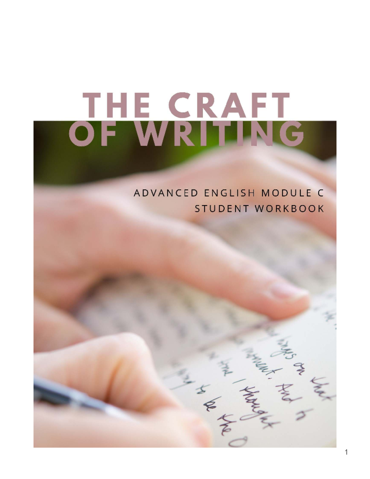 Craft of Writing Booklet: A Comprehensive Guide to Mastering Language ...