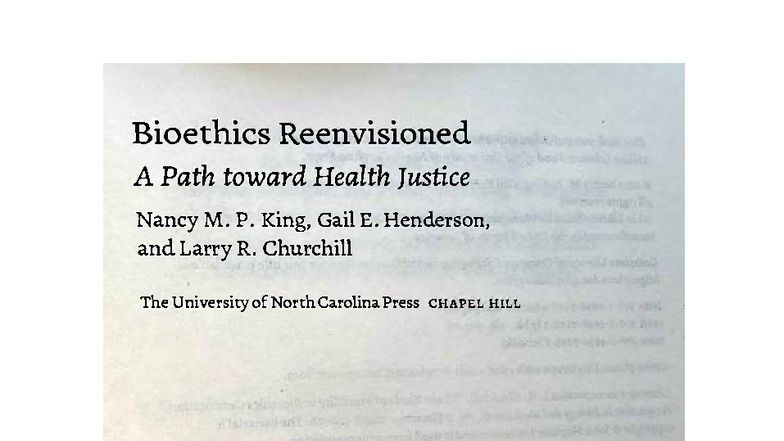 Bioethics and Health Justice: Lifeboat Ethics Explored (BIOETHICS 101 ...