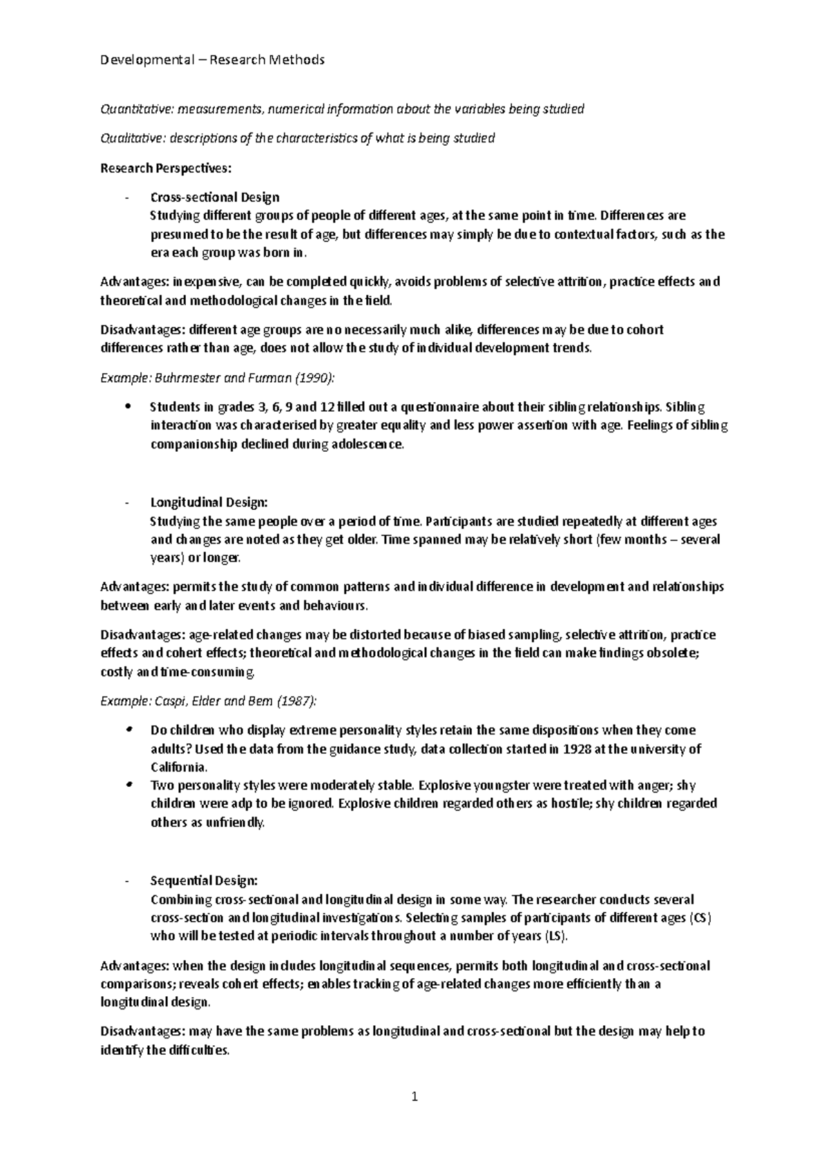 Developmental - Research Methods - Developmental – Research Methods ...