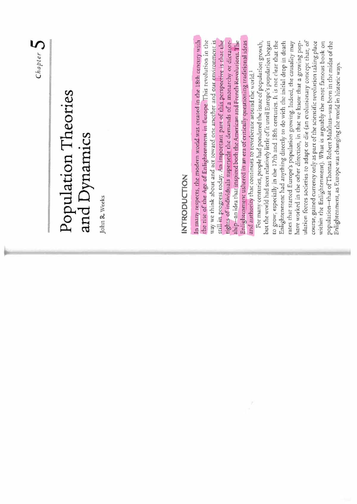 Chapter 5: Population Theories and Dynamics (John R. Weeks) - Studocu