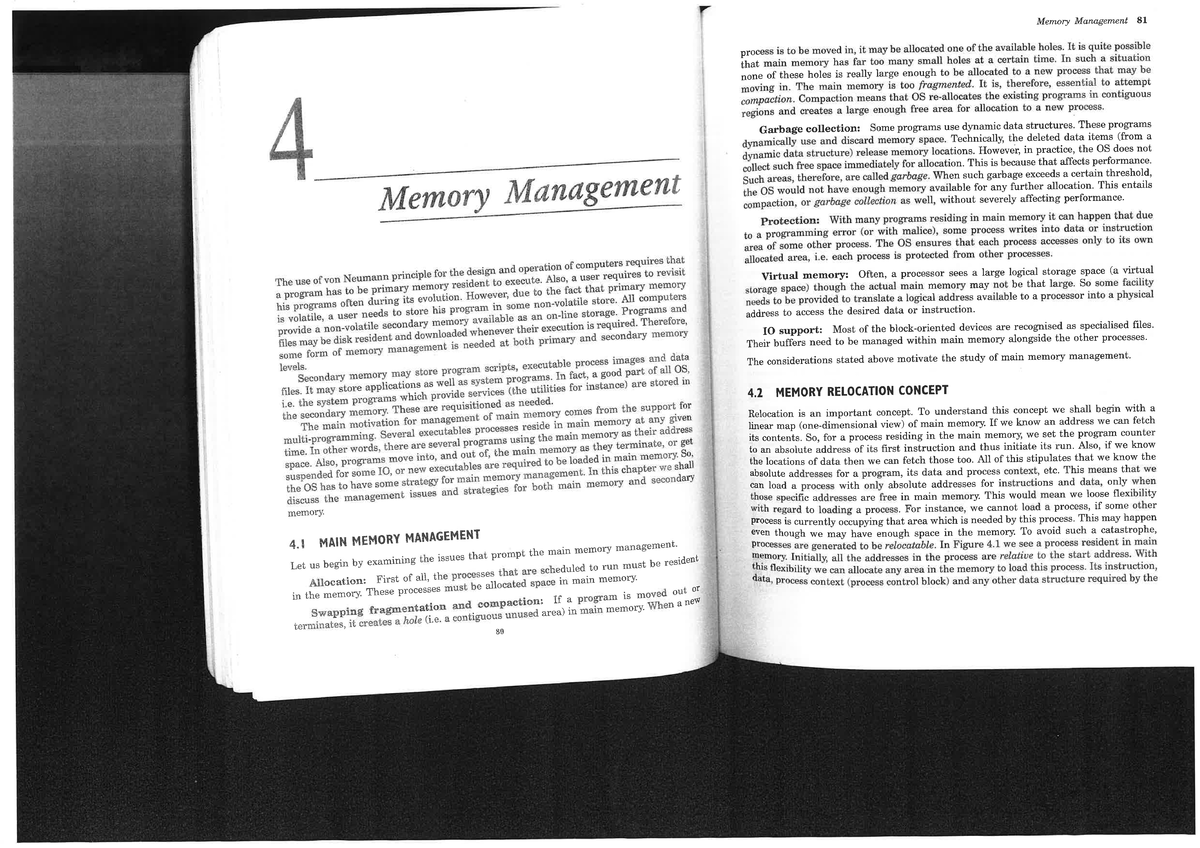 Memory Management Concepts and Strategies (CS 101) - Studocu