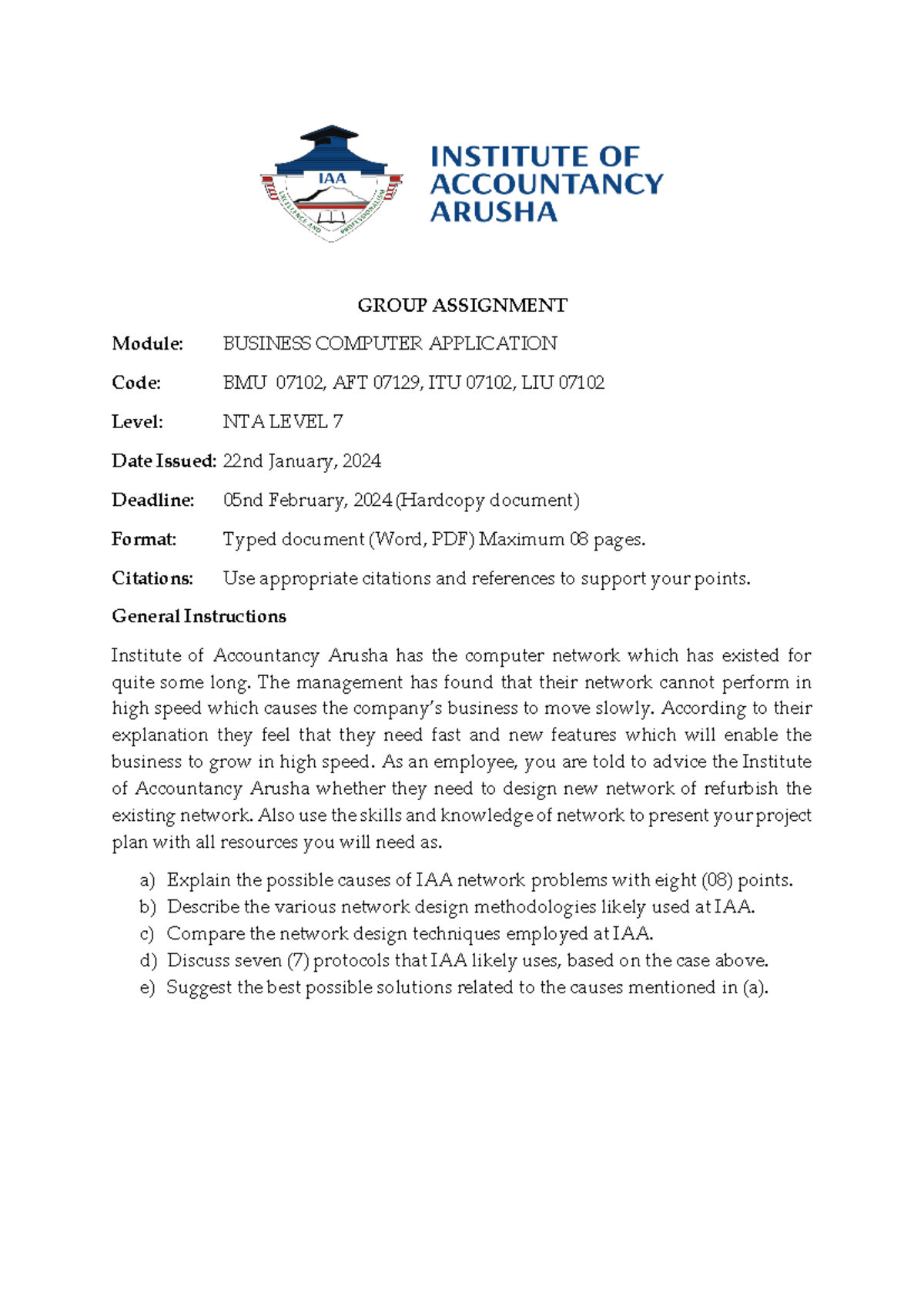 Business Computer Application - GROUP ASSIGNMENT Module: BUSINESS ...