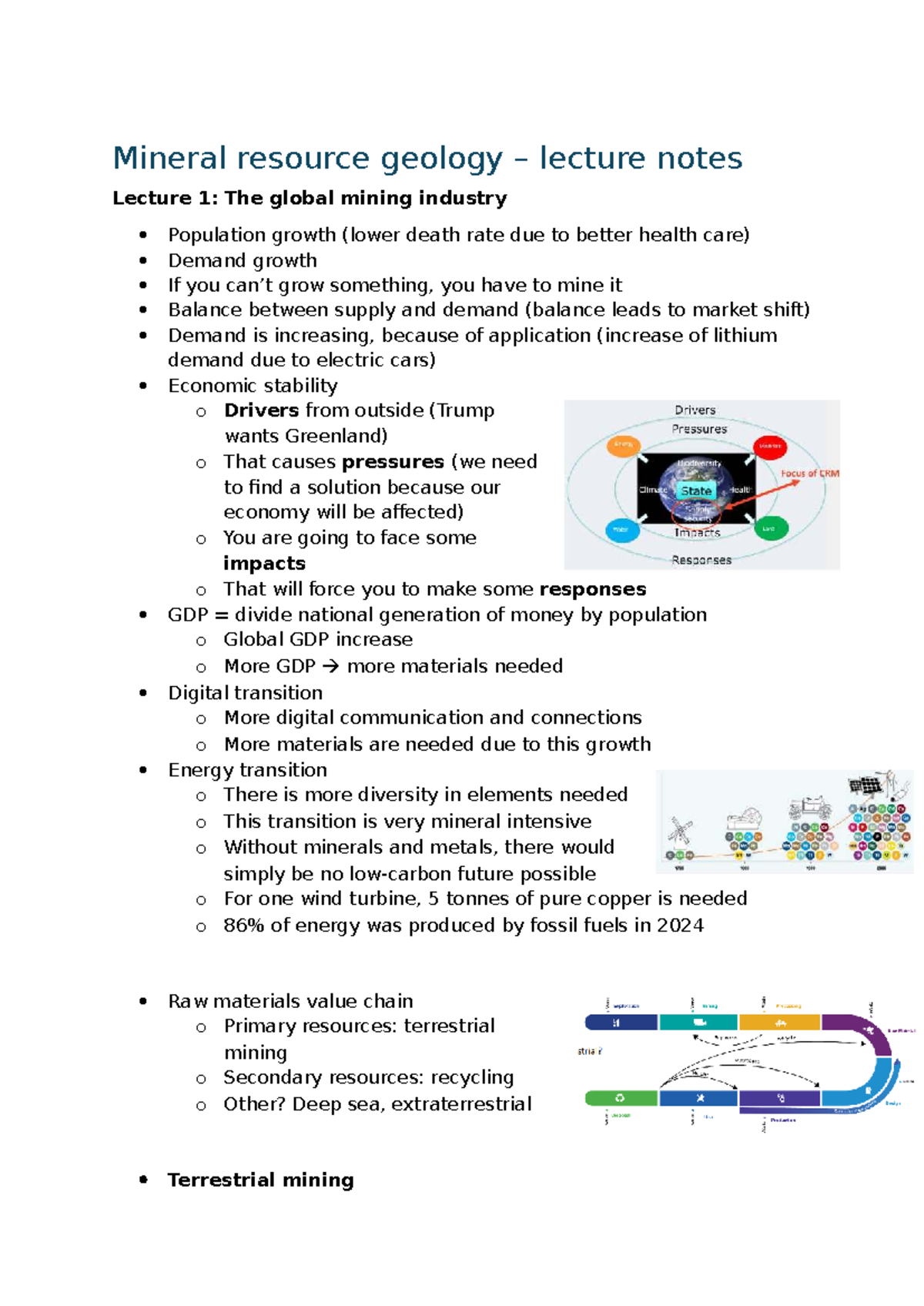 Mineral Resource Geology Lecture Notes: Global Mining Industry Insights ...