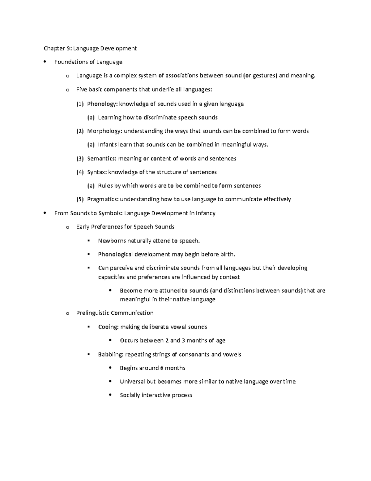 Psych 212 Chp 9: Understanding Language Development Concepts - Studocu