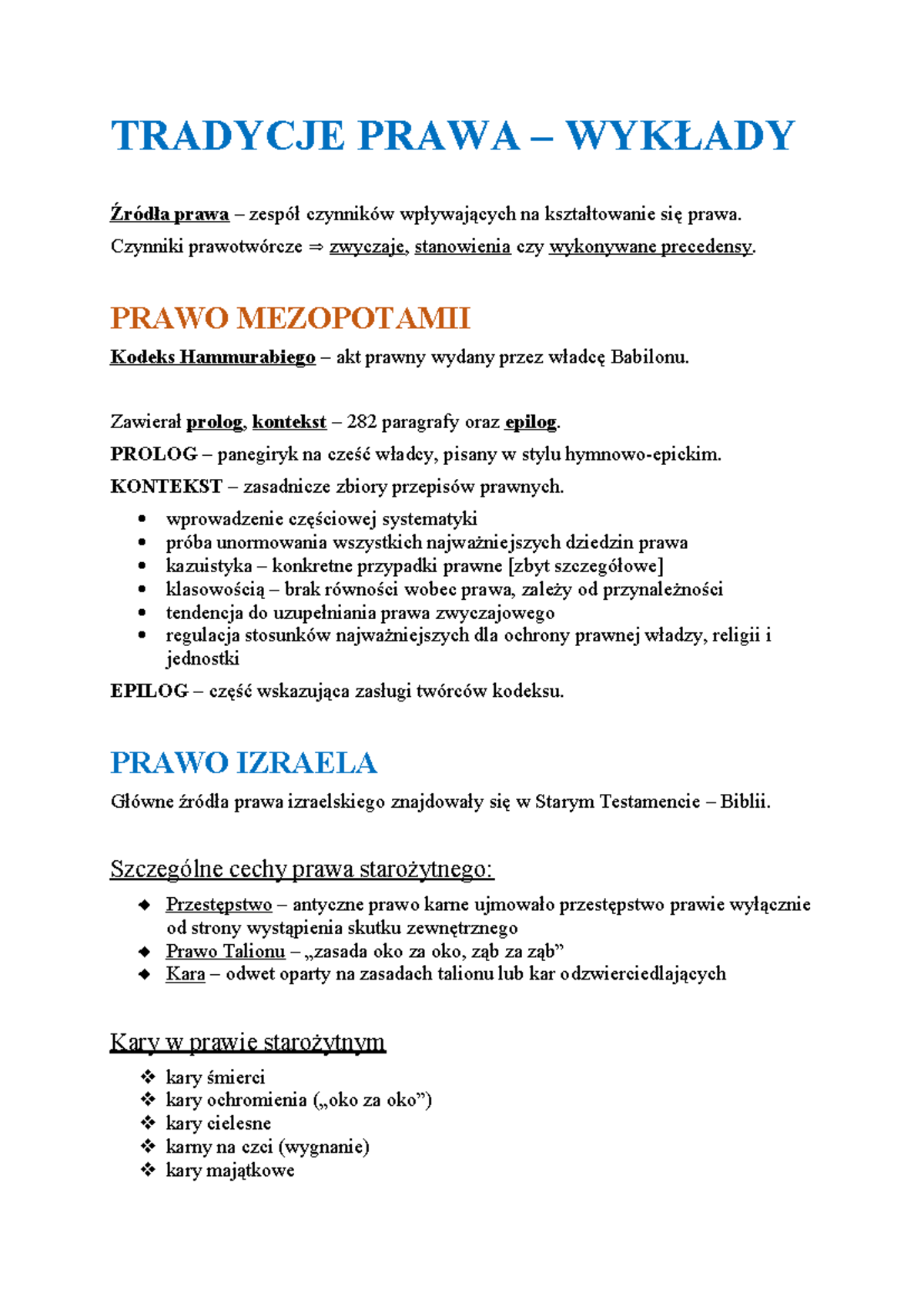 Tradycje Prawa - Wykłady o Źródłach i Rozwoju Prawa w Starożytności ...