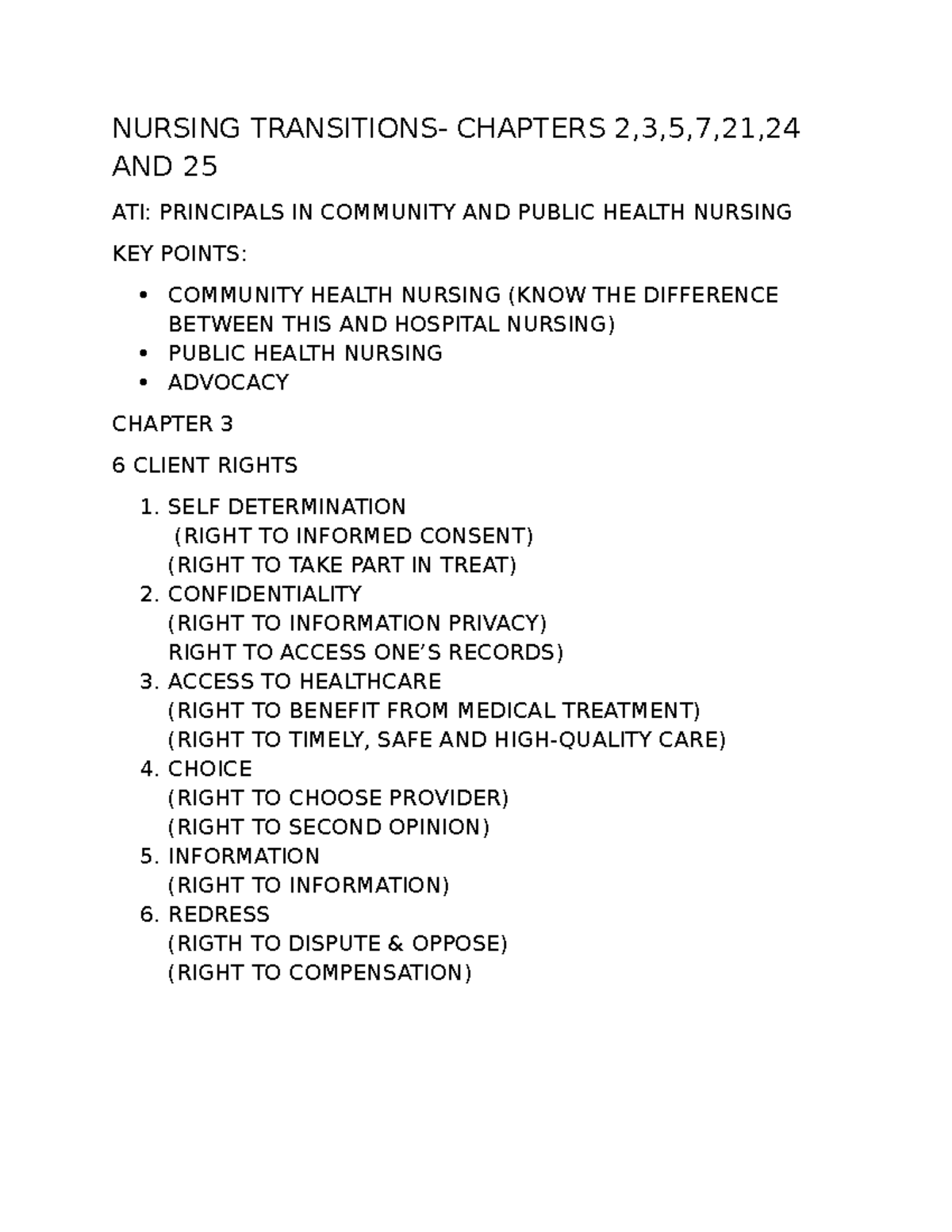NURSING 101: Key Principles in Community & Public Health Nursing - Studocu