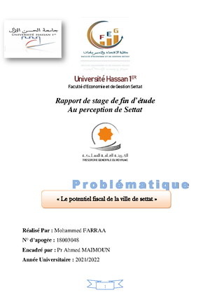 Rapport PFE VF - Mémoire de fin d’études Pour l’obtention du Diplôme de ...