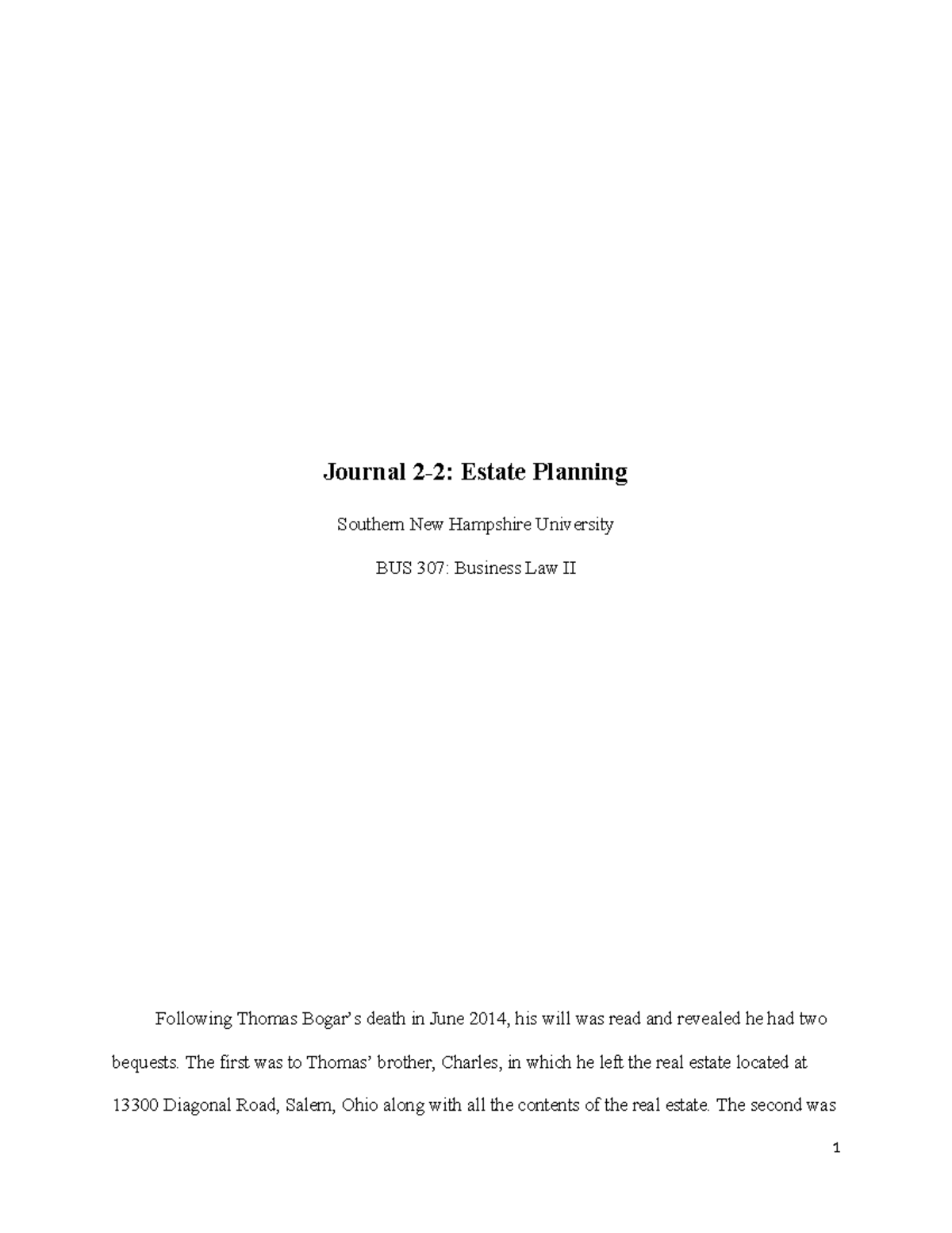 2-2 Journal - Estate Planning - Journal 2-2: Estate Planning Southern ...