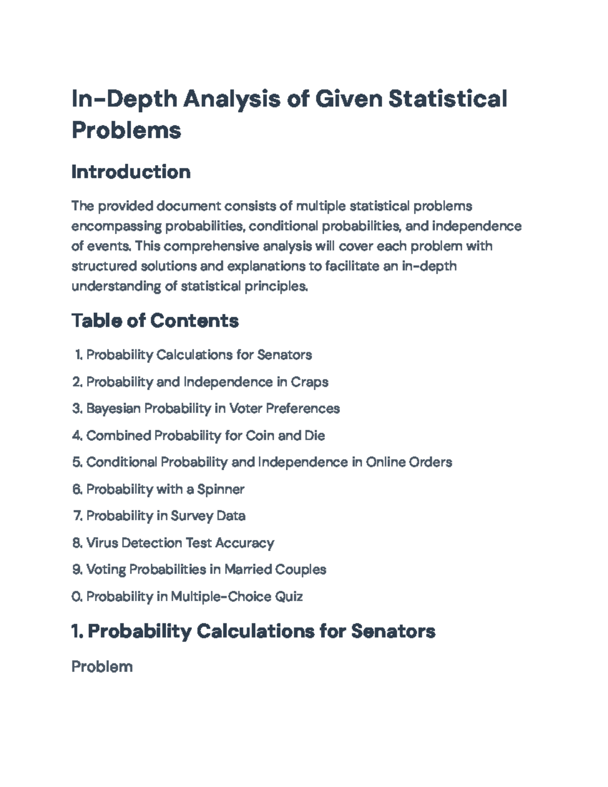 Statistical Probability Problems Analysis - Final Exam Prep - In-Depth ...