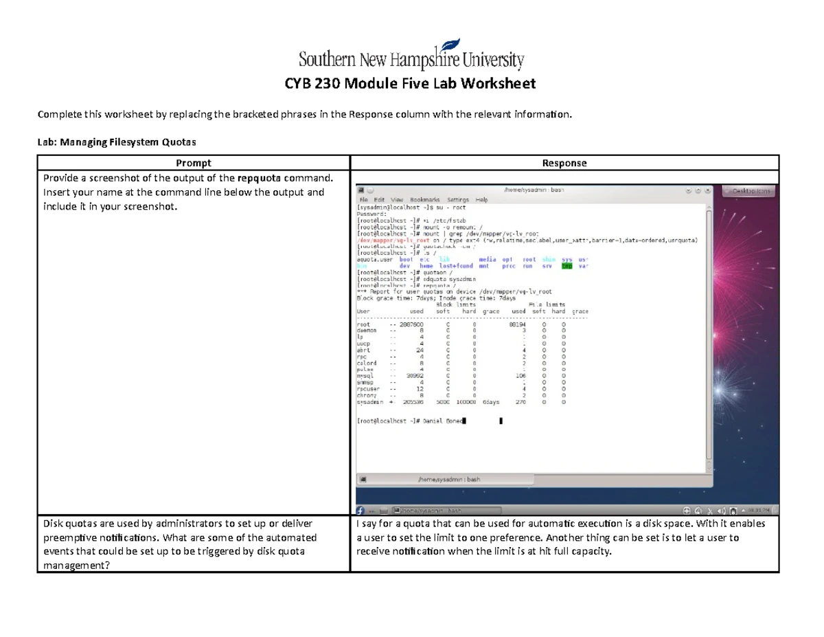 CYB 230 module 2-2 Lab - Lab work - Daniel Boneo 11-06- Module 2- CYB ...