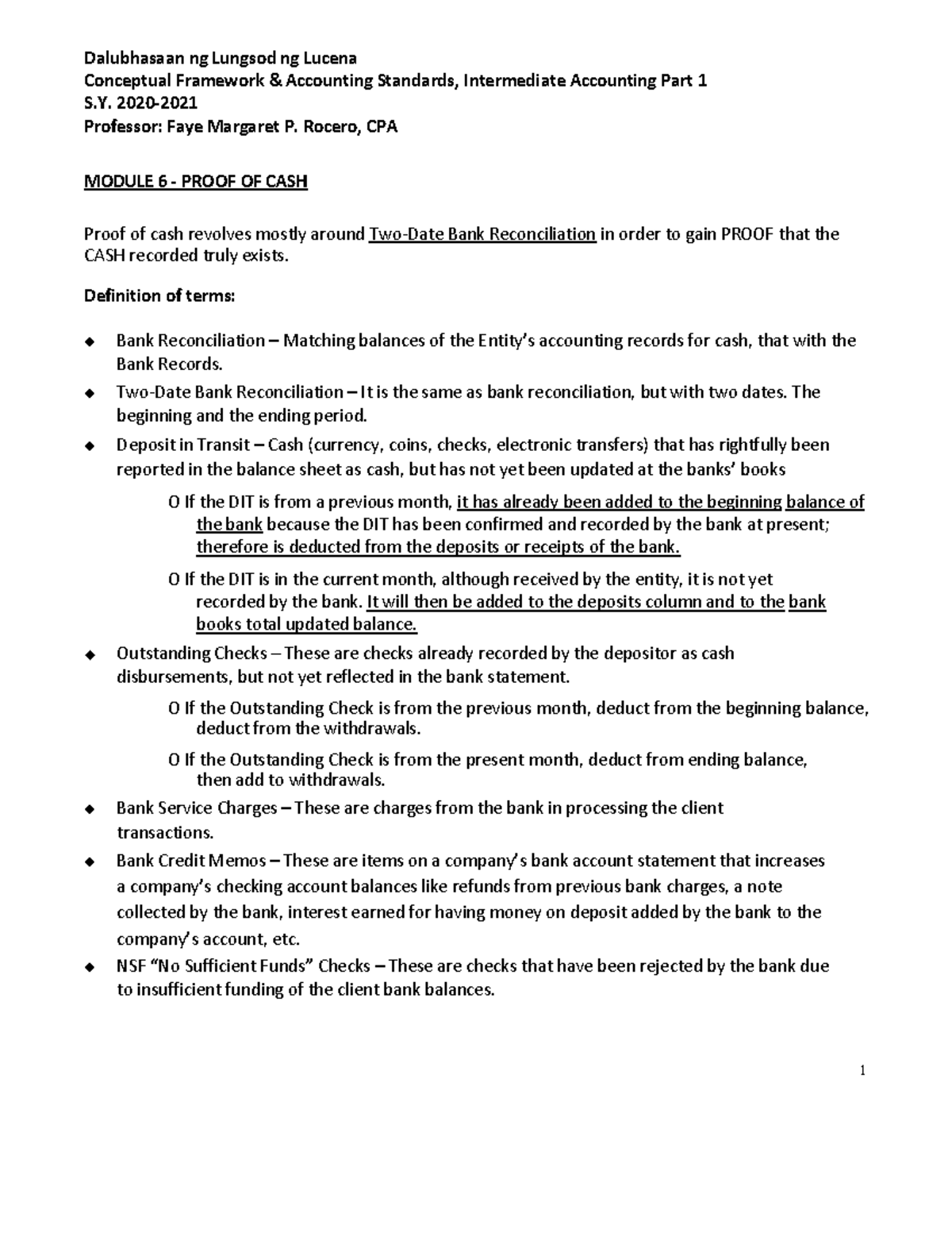 Module-6 - financial accounting - Conceptual Framework & Accounting ...
