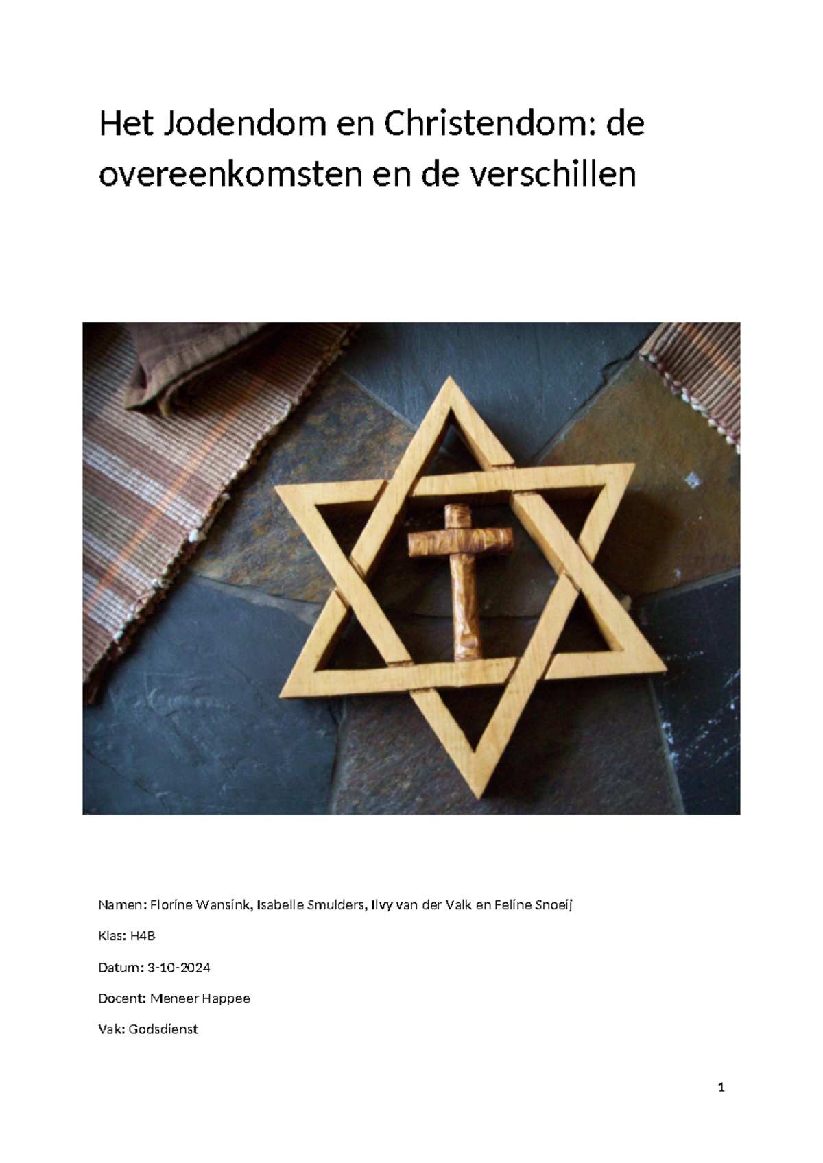 Jodendom en Christendom: Tradities en Rituelen in Godsdienst PO ...