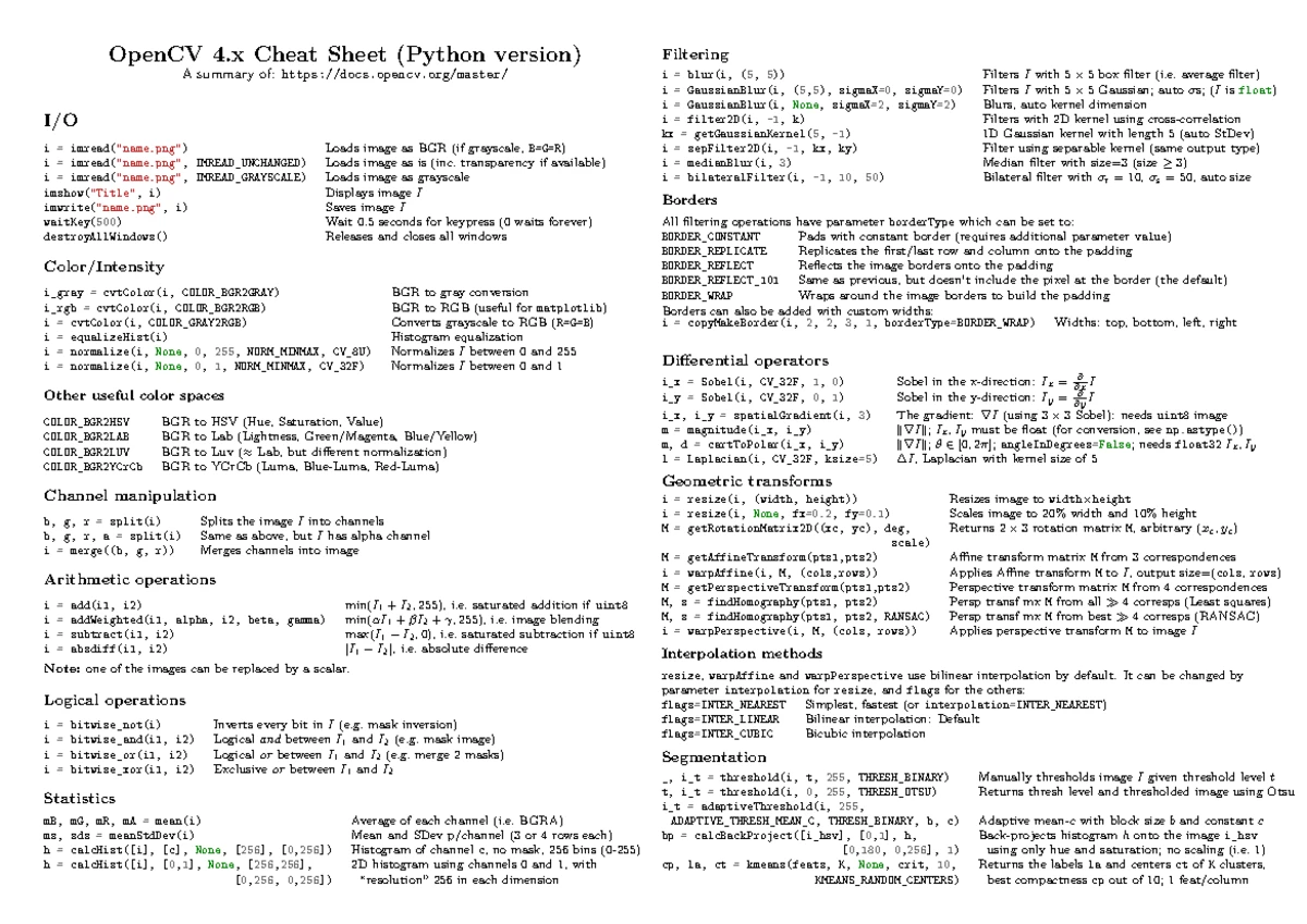 Python for Data Science: NumPy Basics Cheat Sheet - Studocu