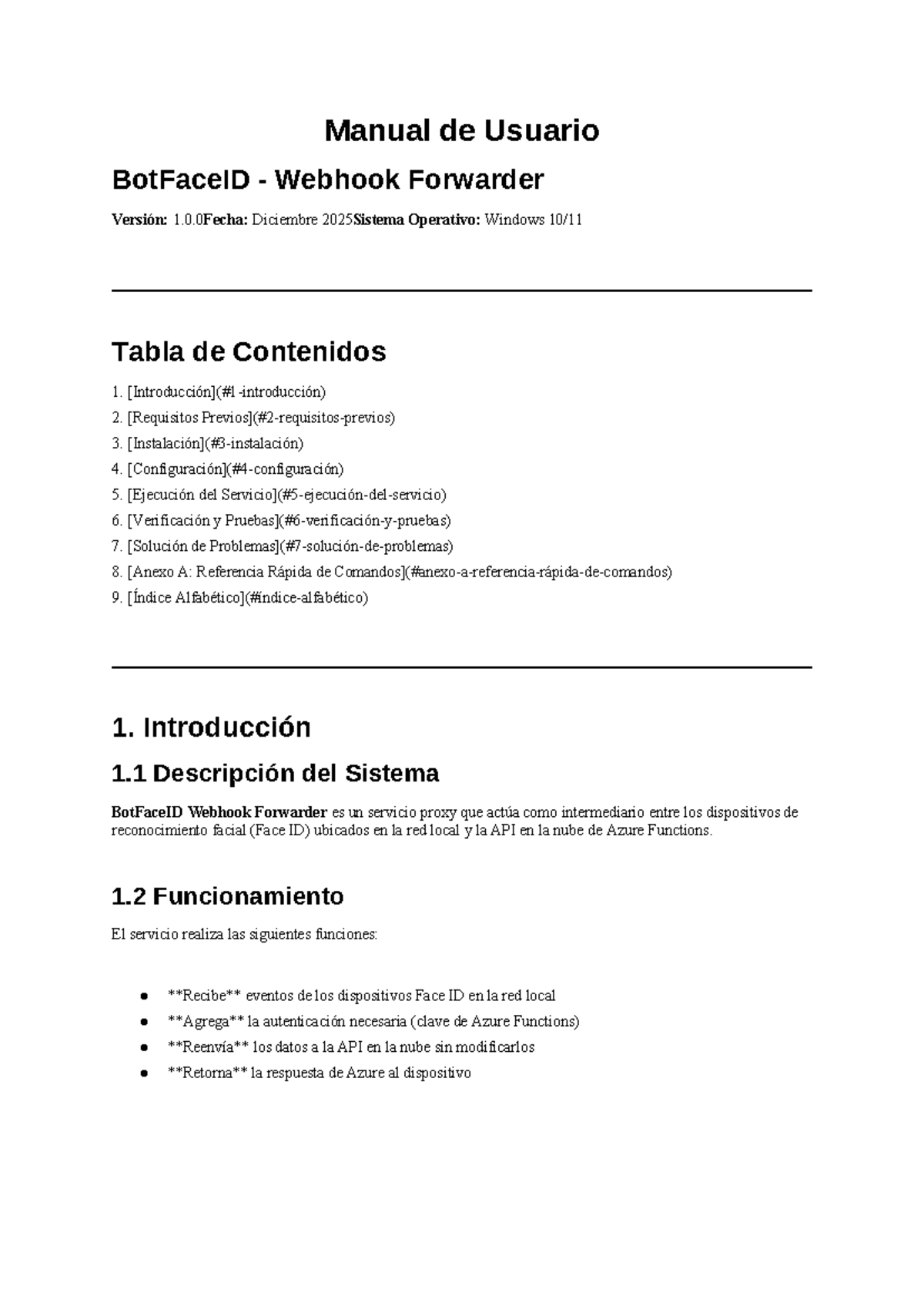 Guía de Instalación del Script BotFaceID Webhook Forwarder v1.0.0 - Studocu