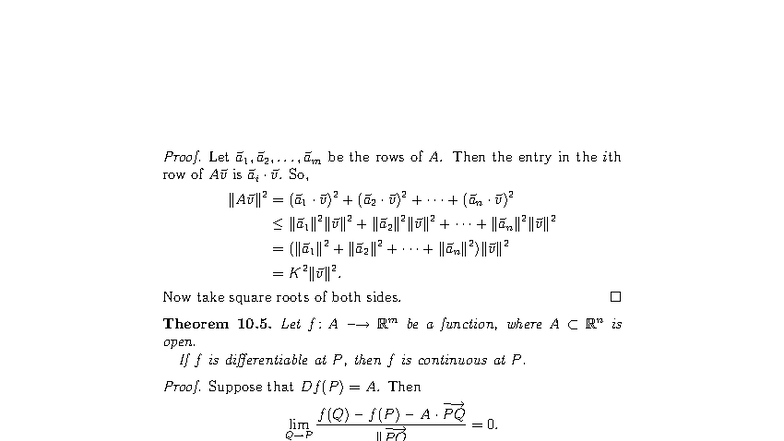 MIT 18.022F10 - Continuity and Differentiability Proofs - Studocu