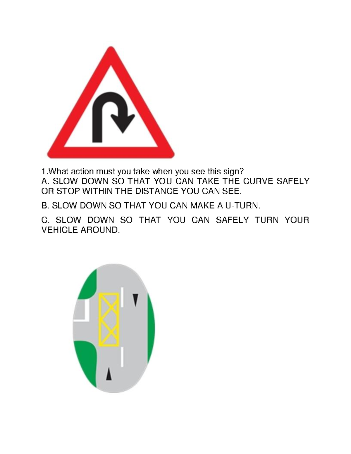 S2 - Learner's Test: Road Signs & Markings Explained - Studocu