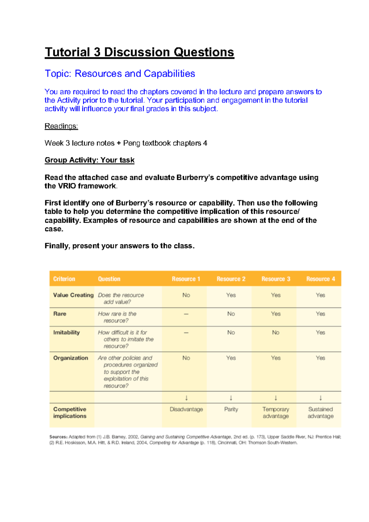 Tutorial 3 Discussion Questions - Tutorial 3 Discussion Questions Topic ...