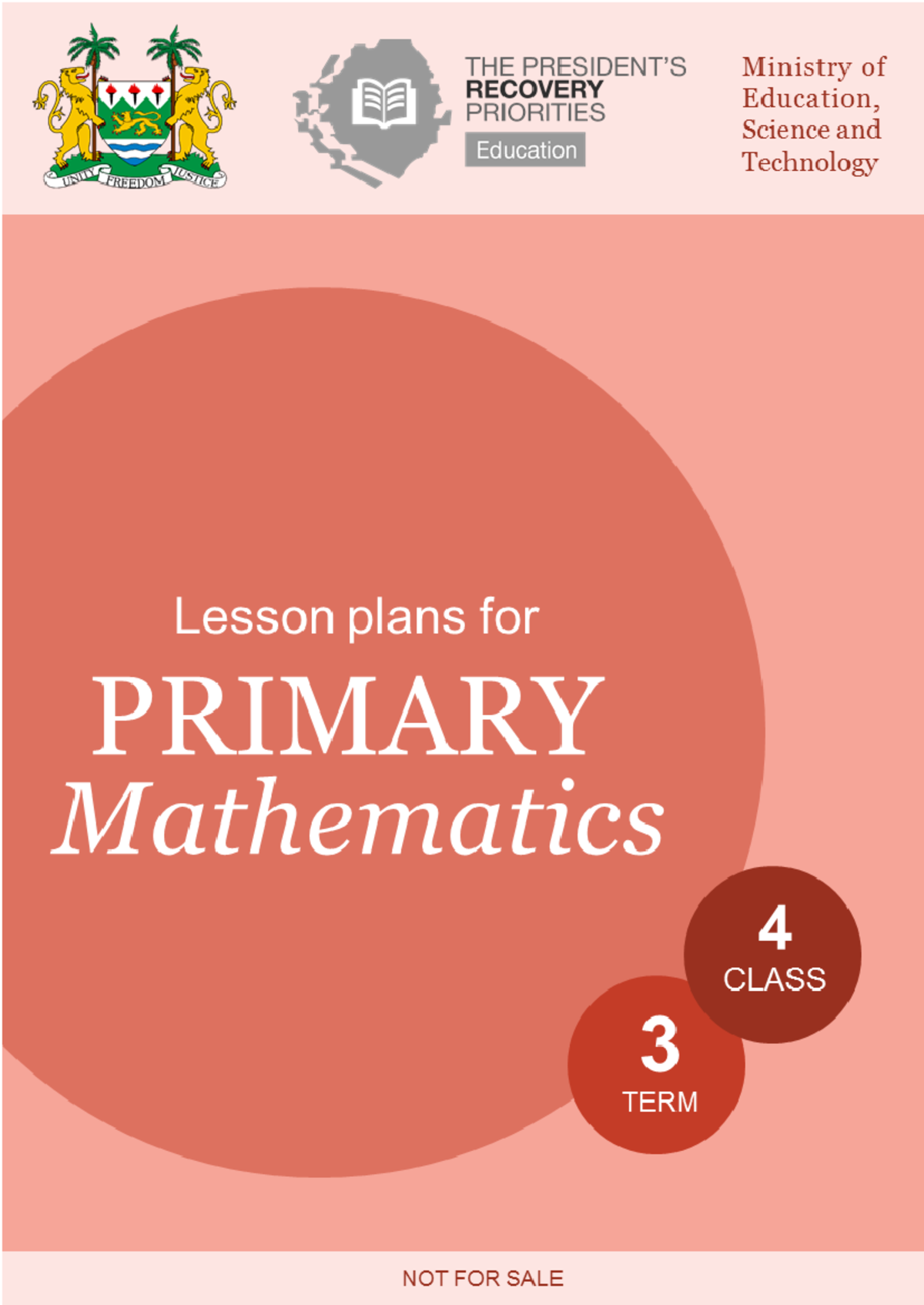 Lesson Plans for Primary 4 Mathematics Term 3 - Table of Contents ...