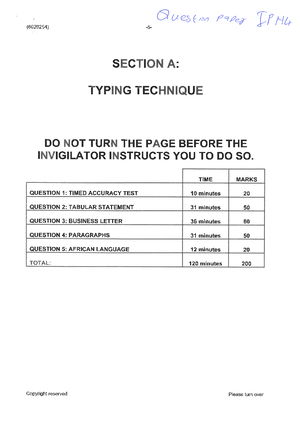 J24 QP Computer Practice N4 Final Exam Paper - 16 May 2024 - Studocu