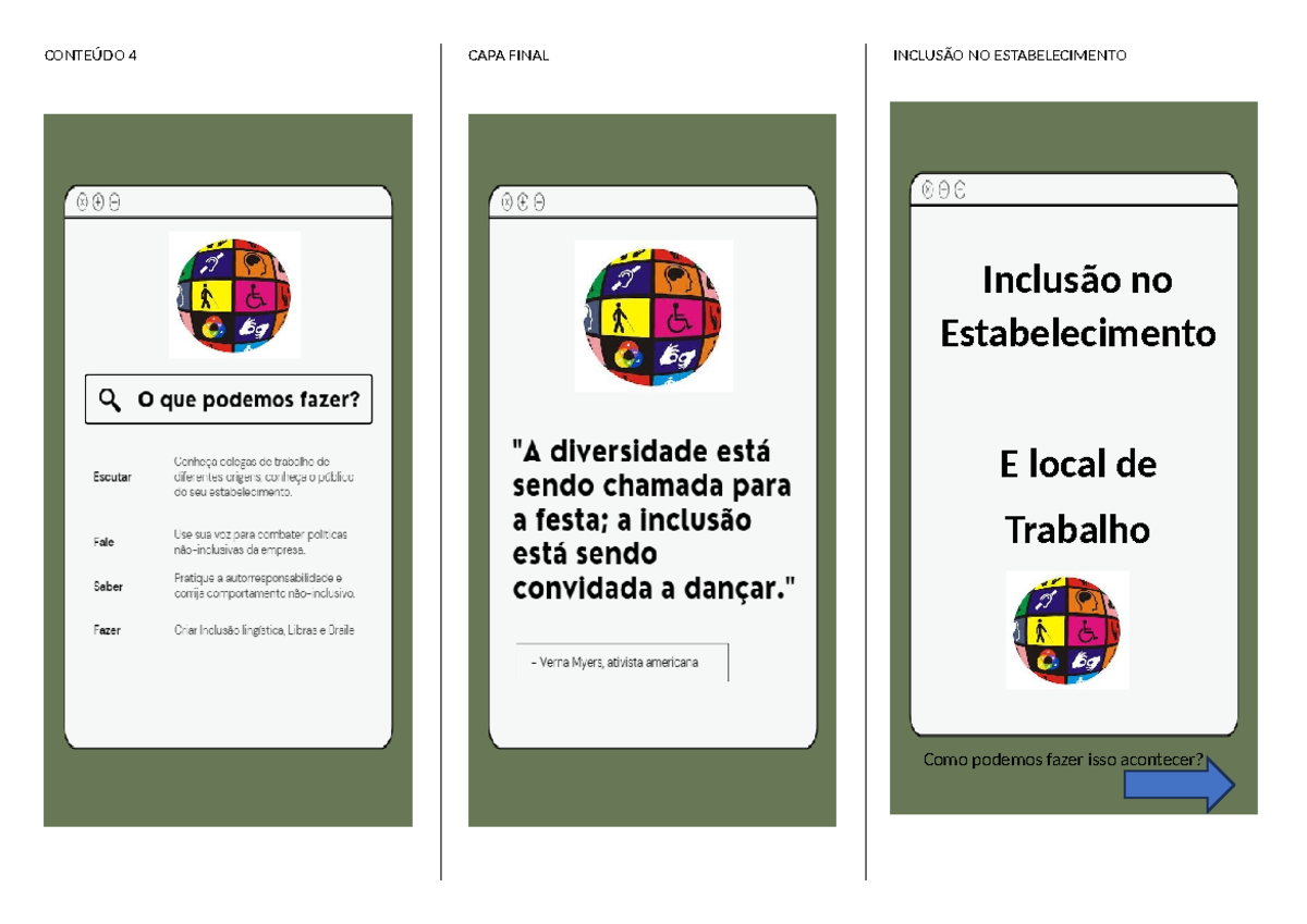 Inclusão NO Estabelecimento - Folder - Ace - Inclusão - CONTEÚDO 4 CAPA ...