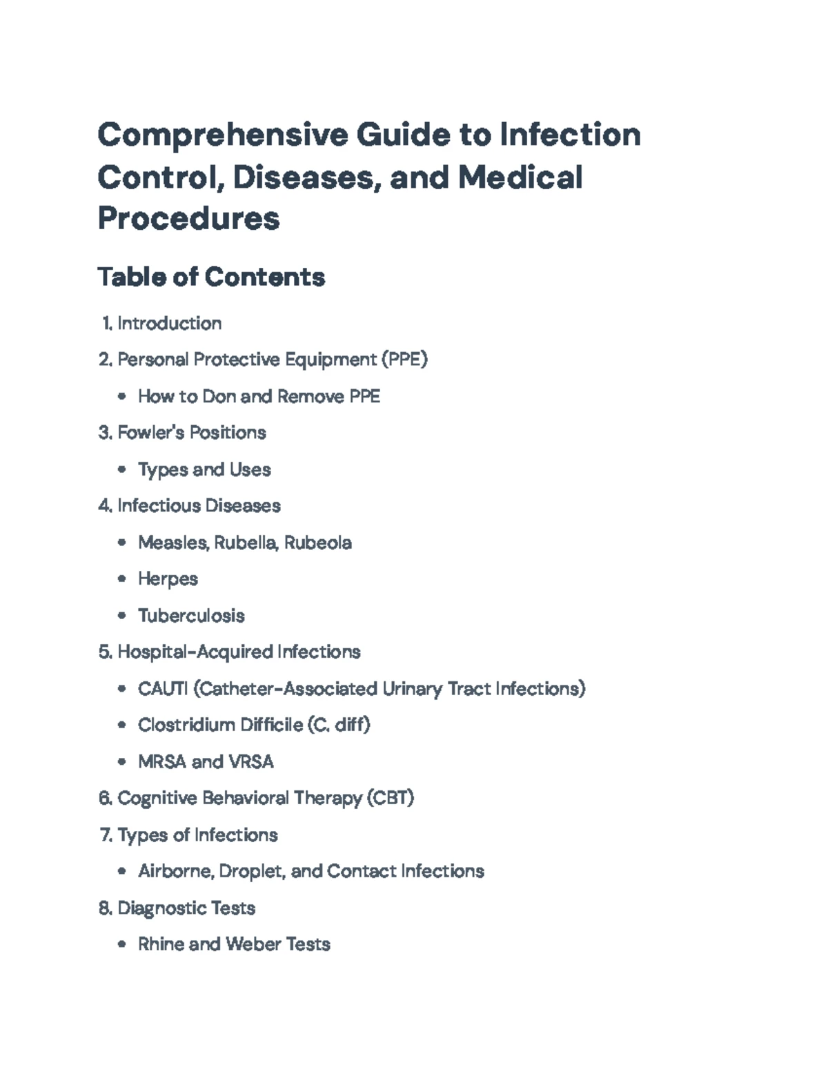 Comprehensive Guide on Infection Control & PPE Protocols in Healthcare ...