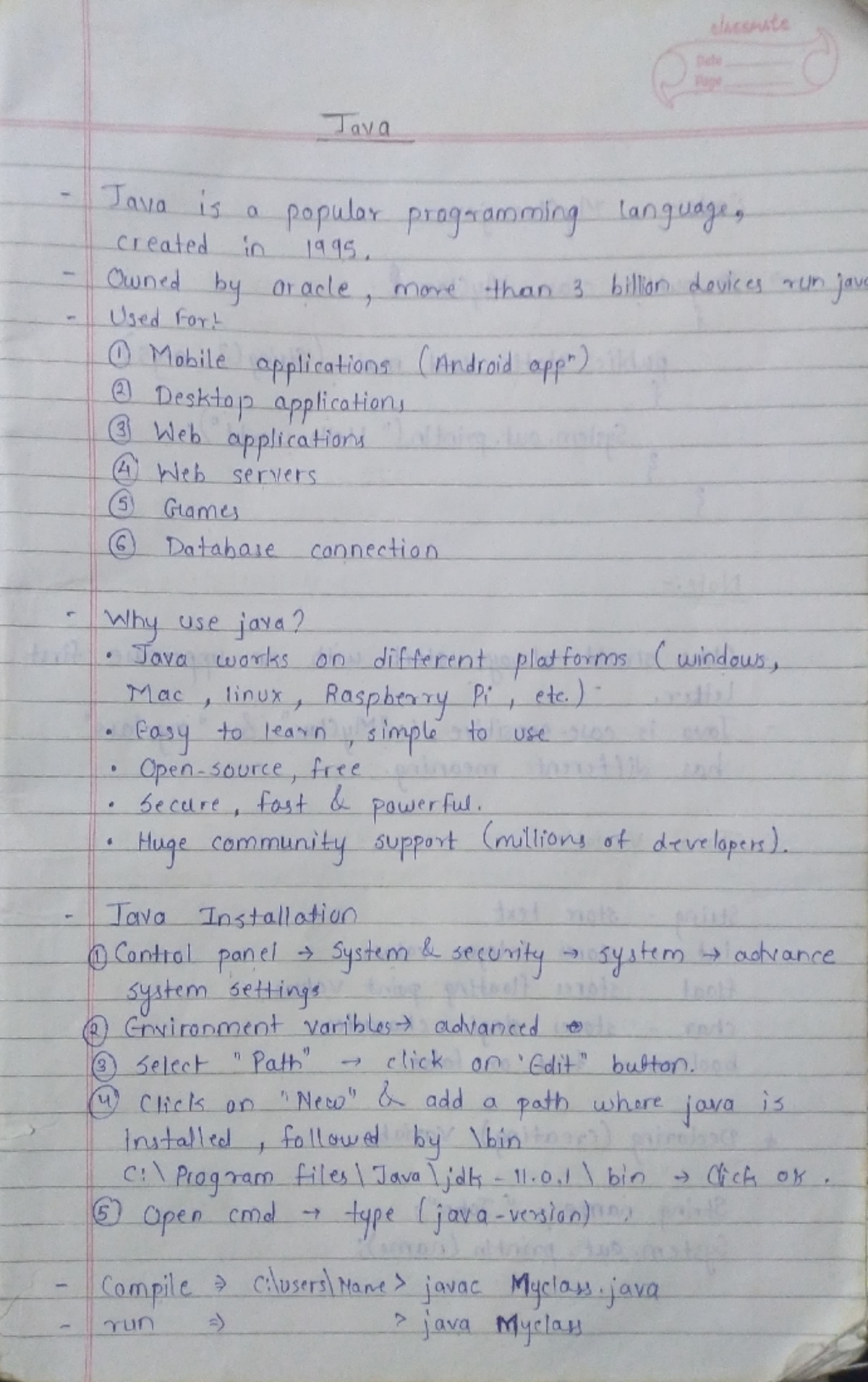 Java Programming Notes: Key Concepts and Language Features - Studocu