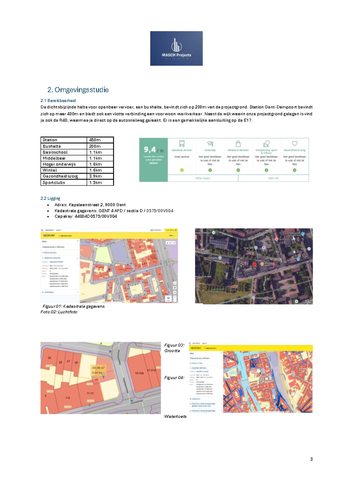 Omgevingsstudie: Bereikbaarheid en Ligging van Projectgrond - Studocu