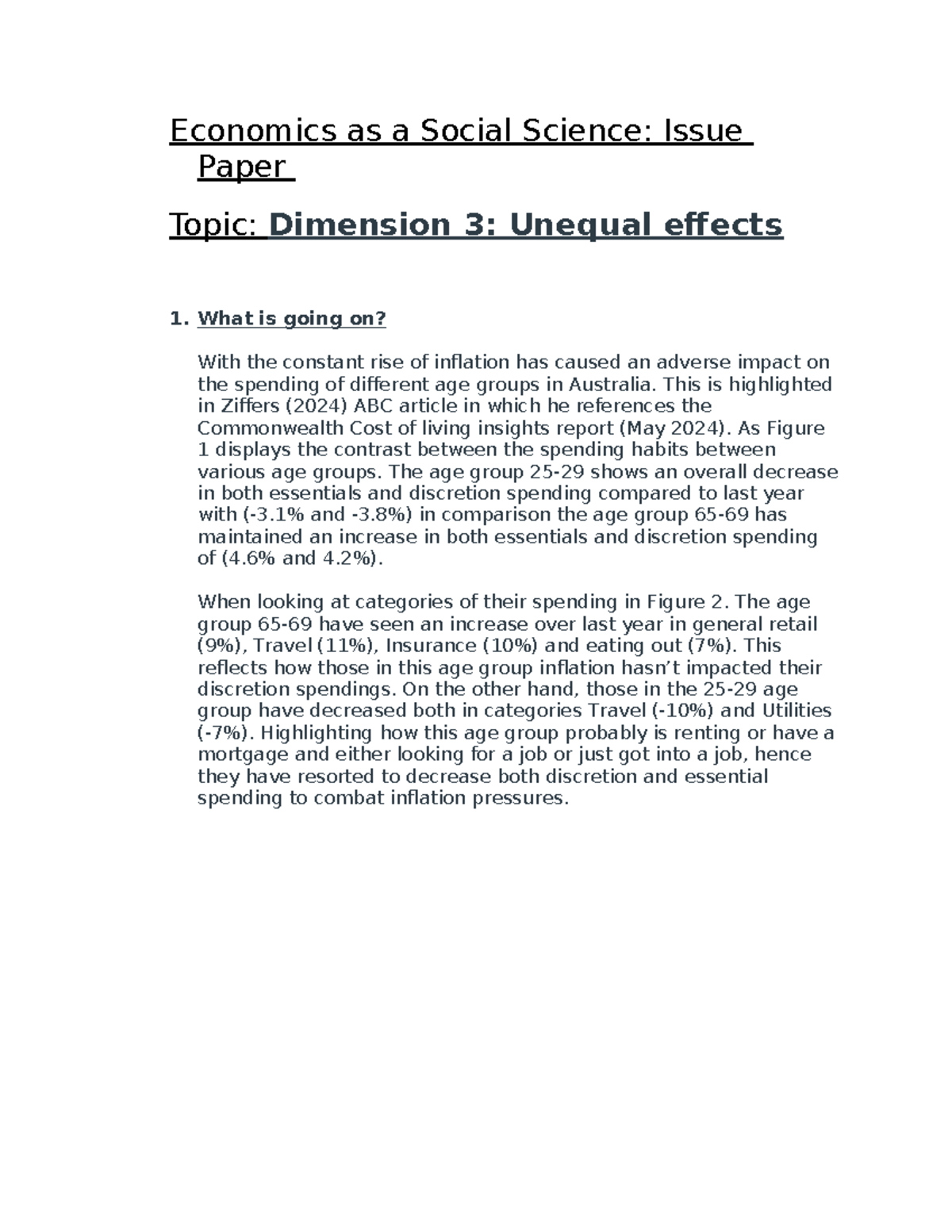 Economics as a Social Science: Issue Paper on Inflation's Unequal ...