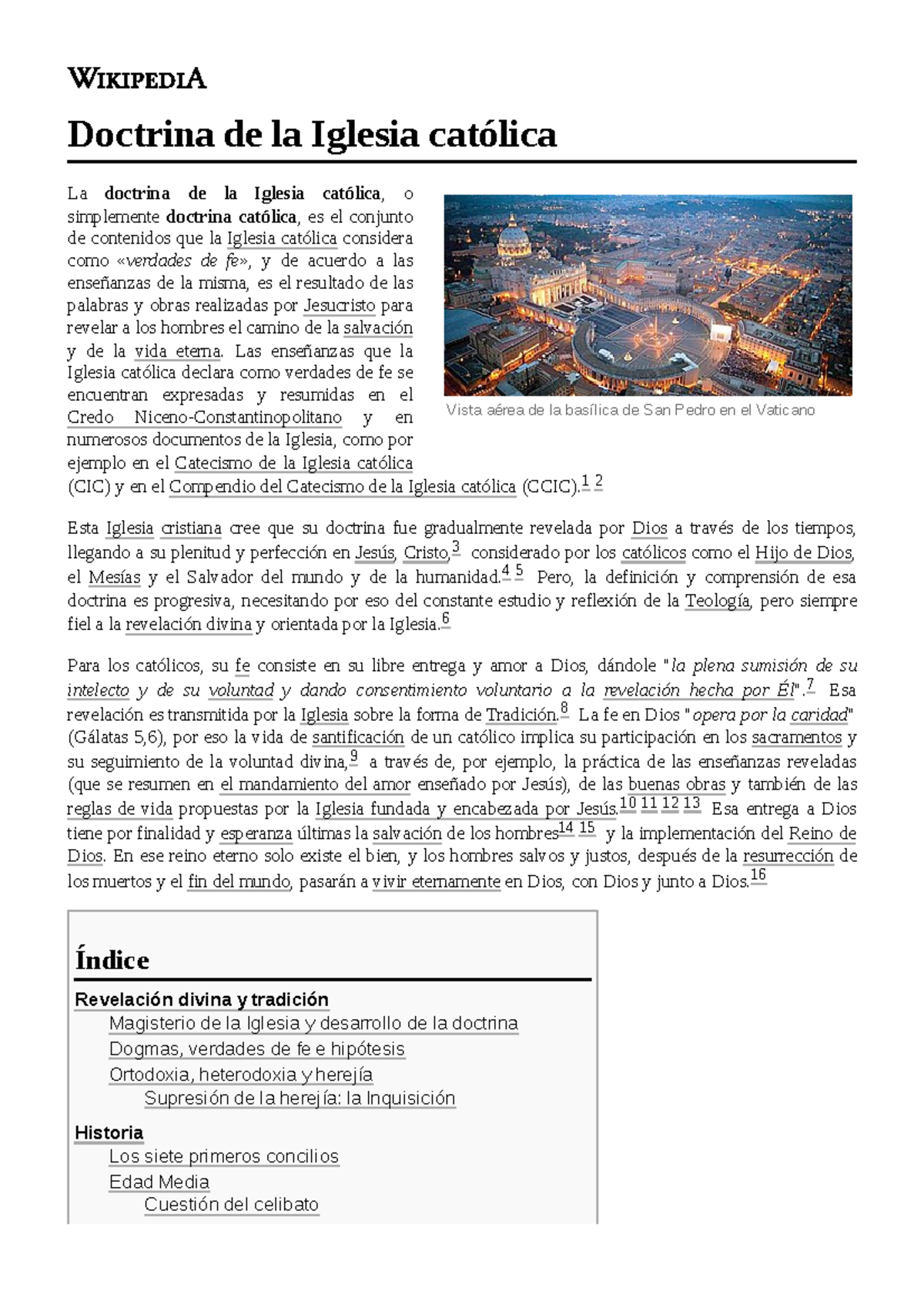 Doctrina de la Iglesia católica - Las enseñanzas que la Iglesia ...