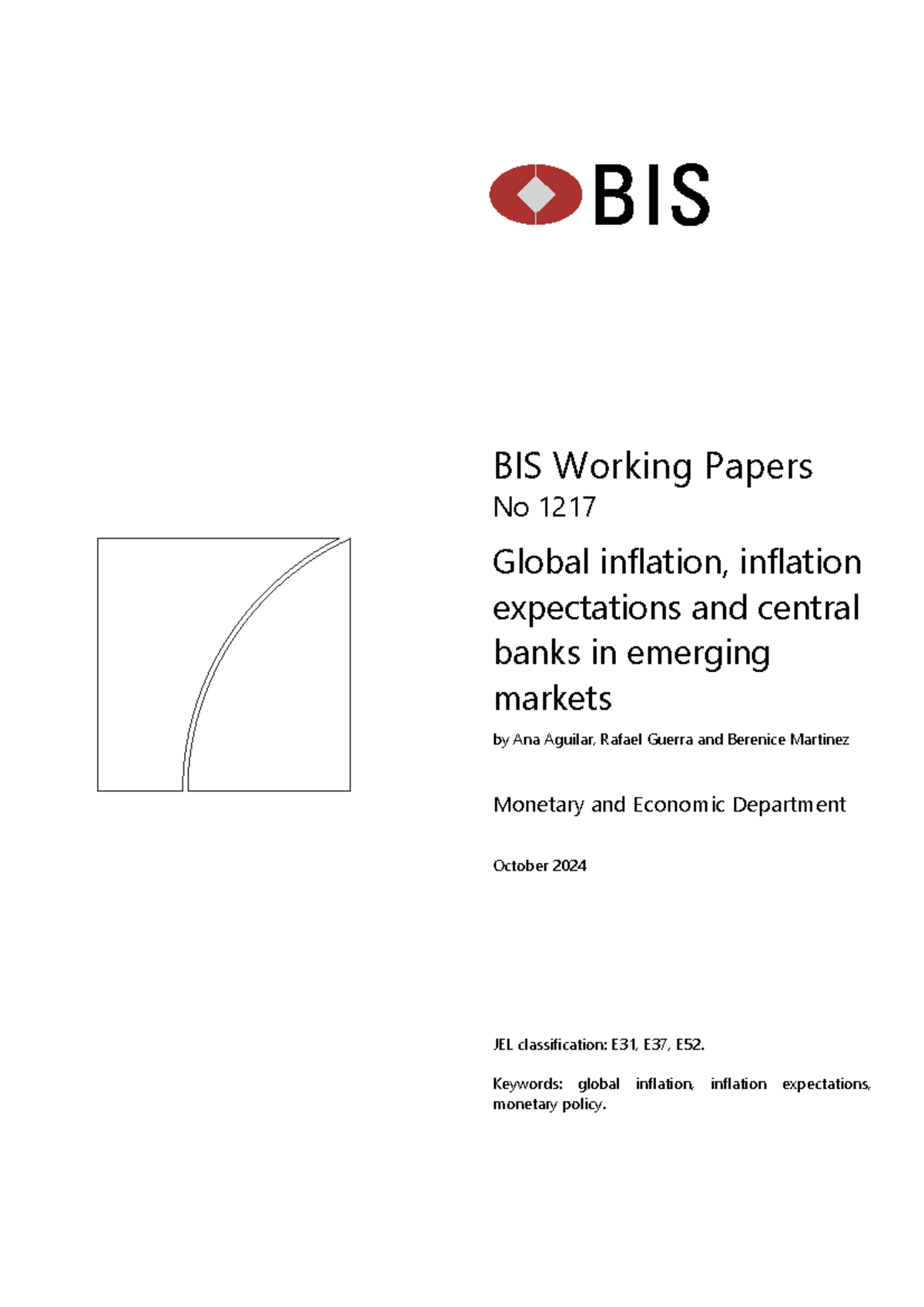 BIS Working Papers No 1217: Global Inflation & Central Banks in EMEs ...