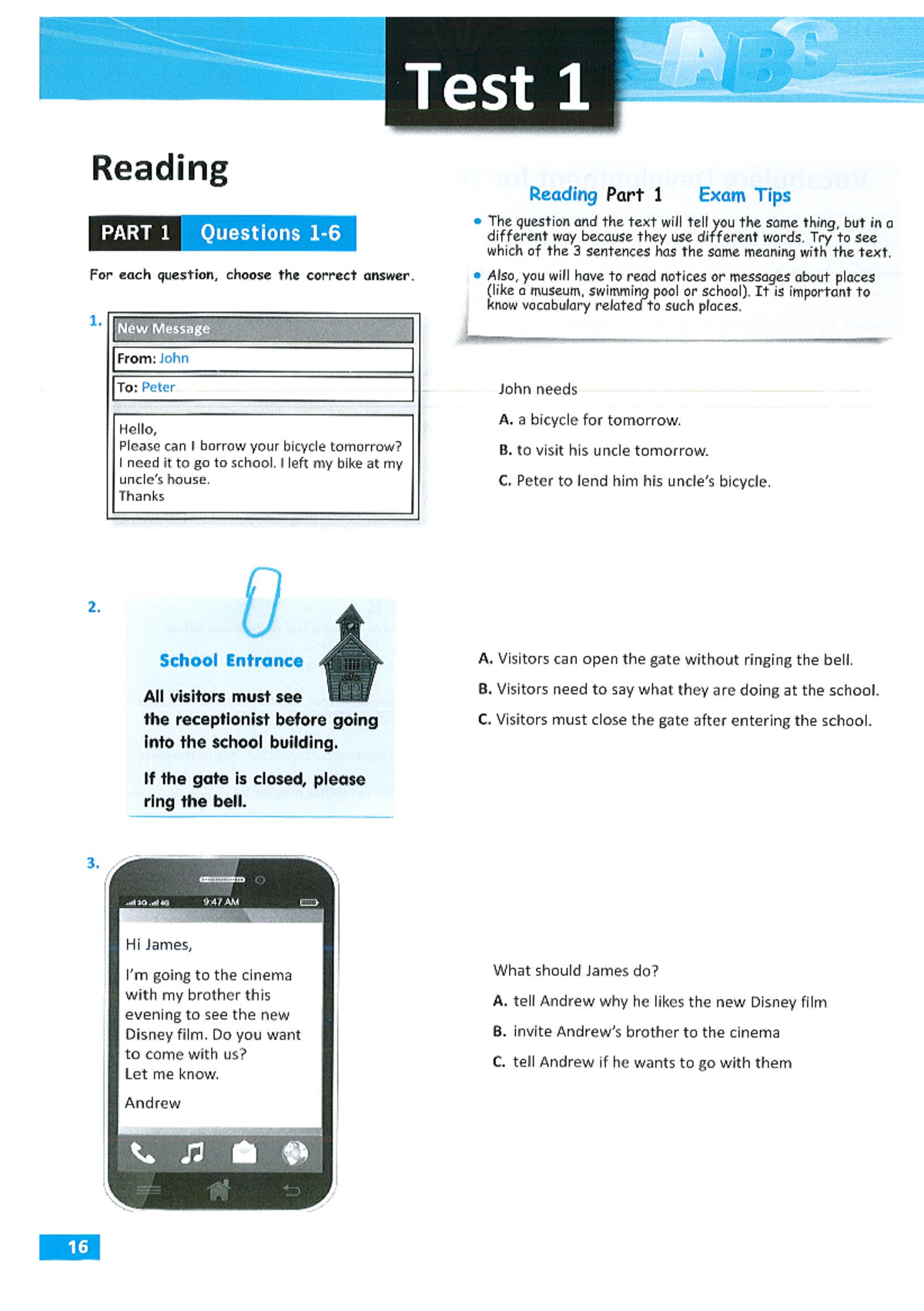 Simply KET - Test 1 Reading & Listening Exam Tips and Practice - Studocu