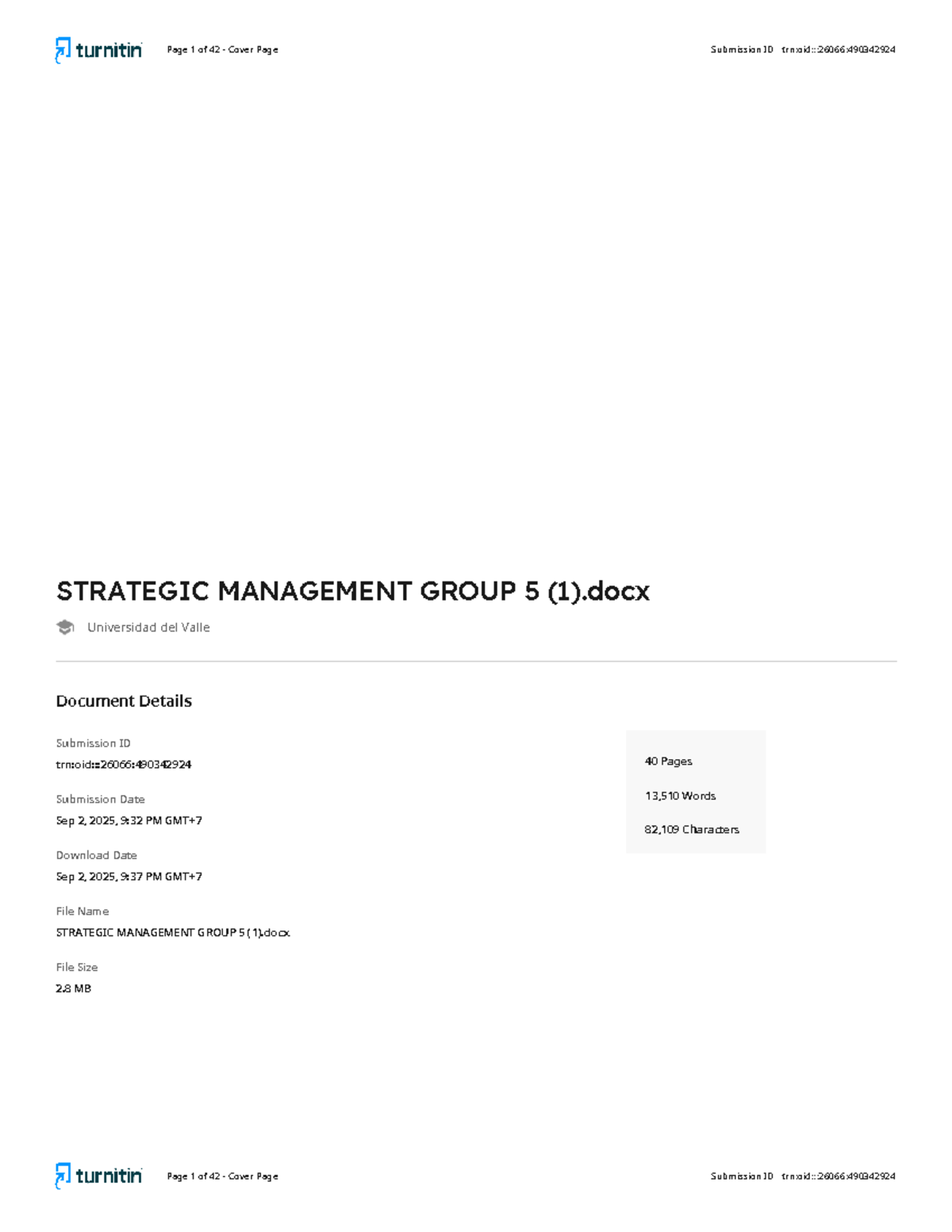 Strategic Management Group 5: Comprehensive Analysis and ...
