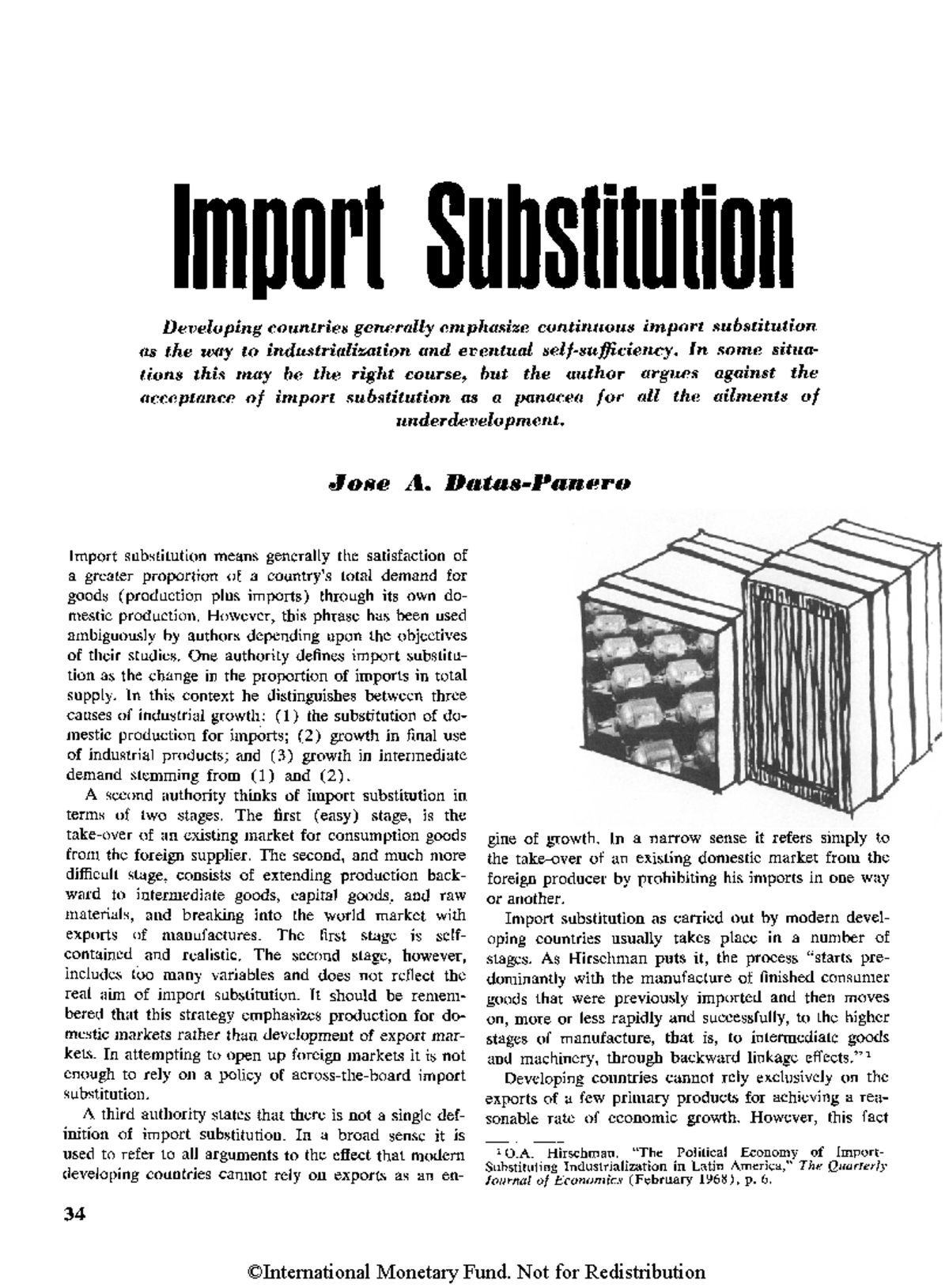 [Finance & Development] Import Substitution: A Critical Analysis of Its ...