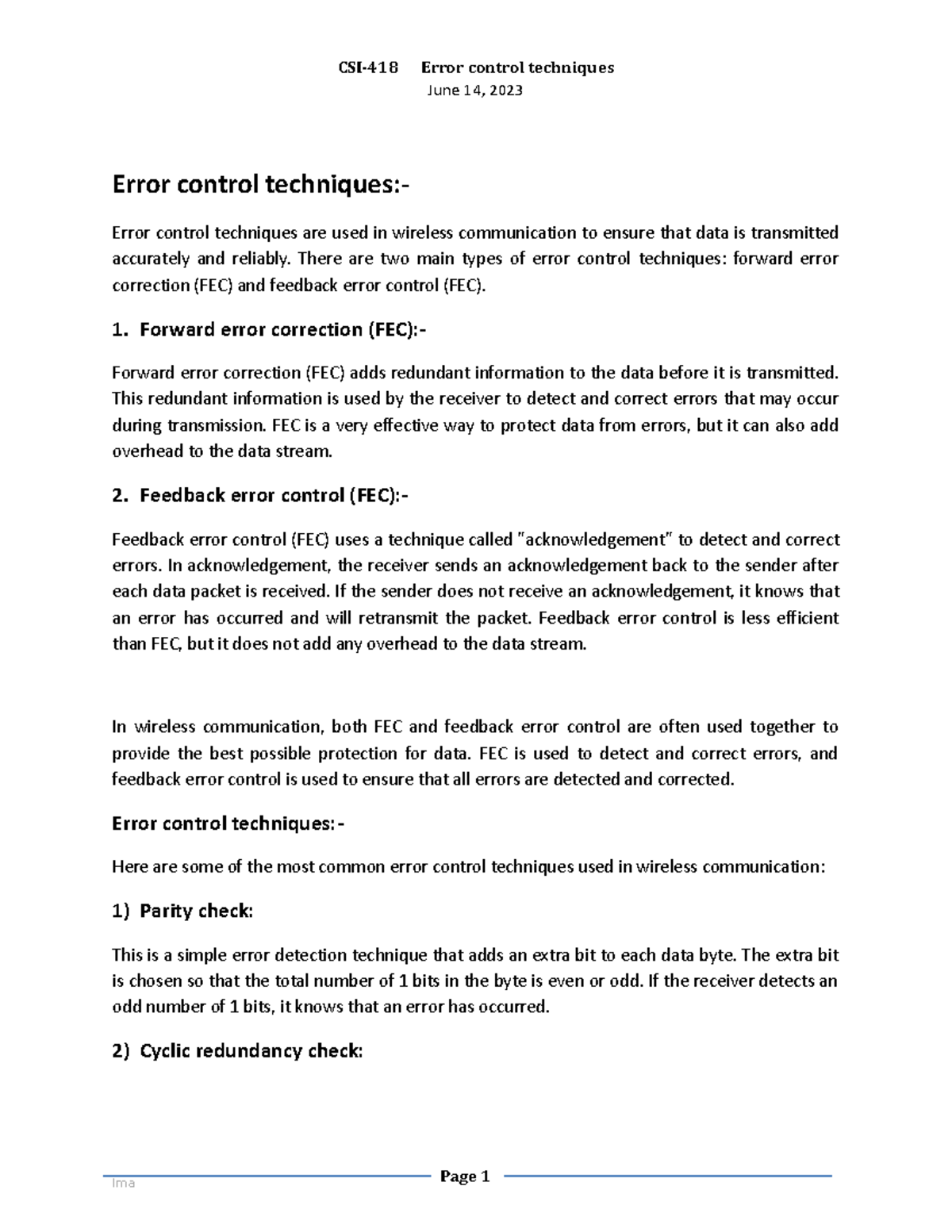 洋書 Error-Control Techniques 1713345493?v=1