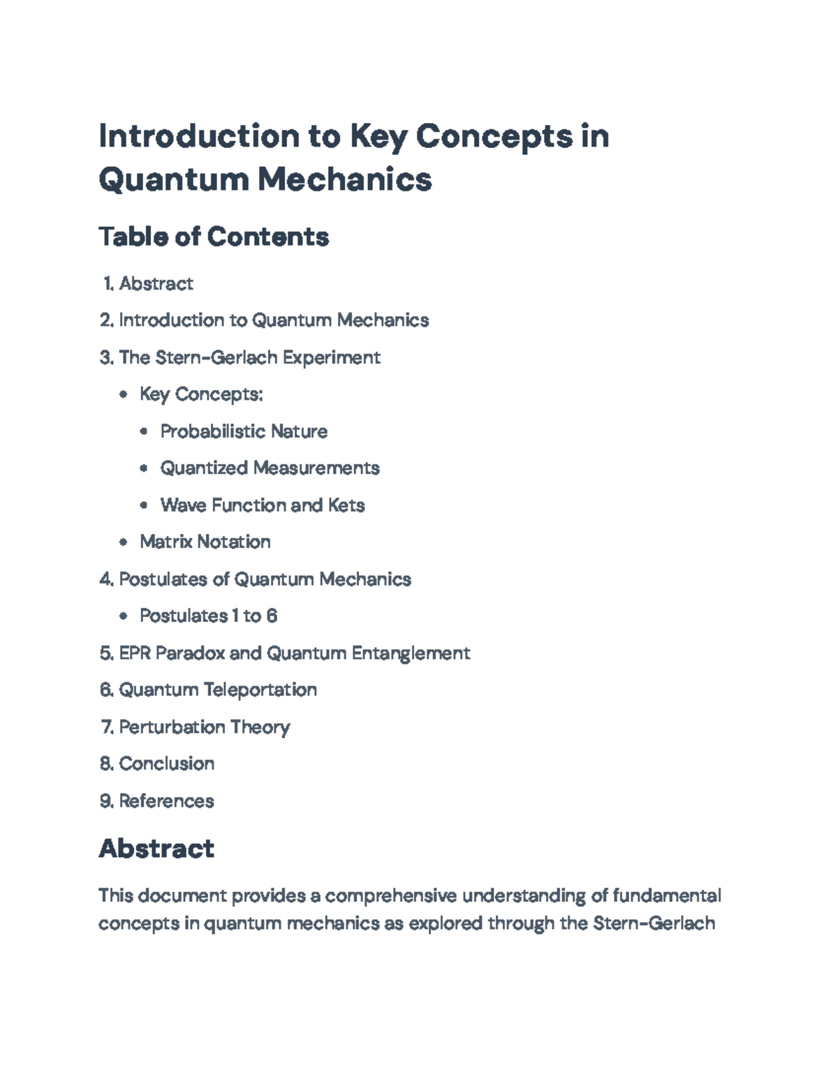 Key Concepts & Postulates of Quantum Mechanics: Foundations (PHYS 101 ...