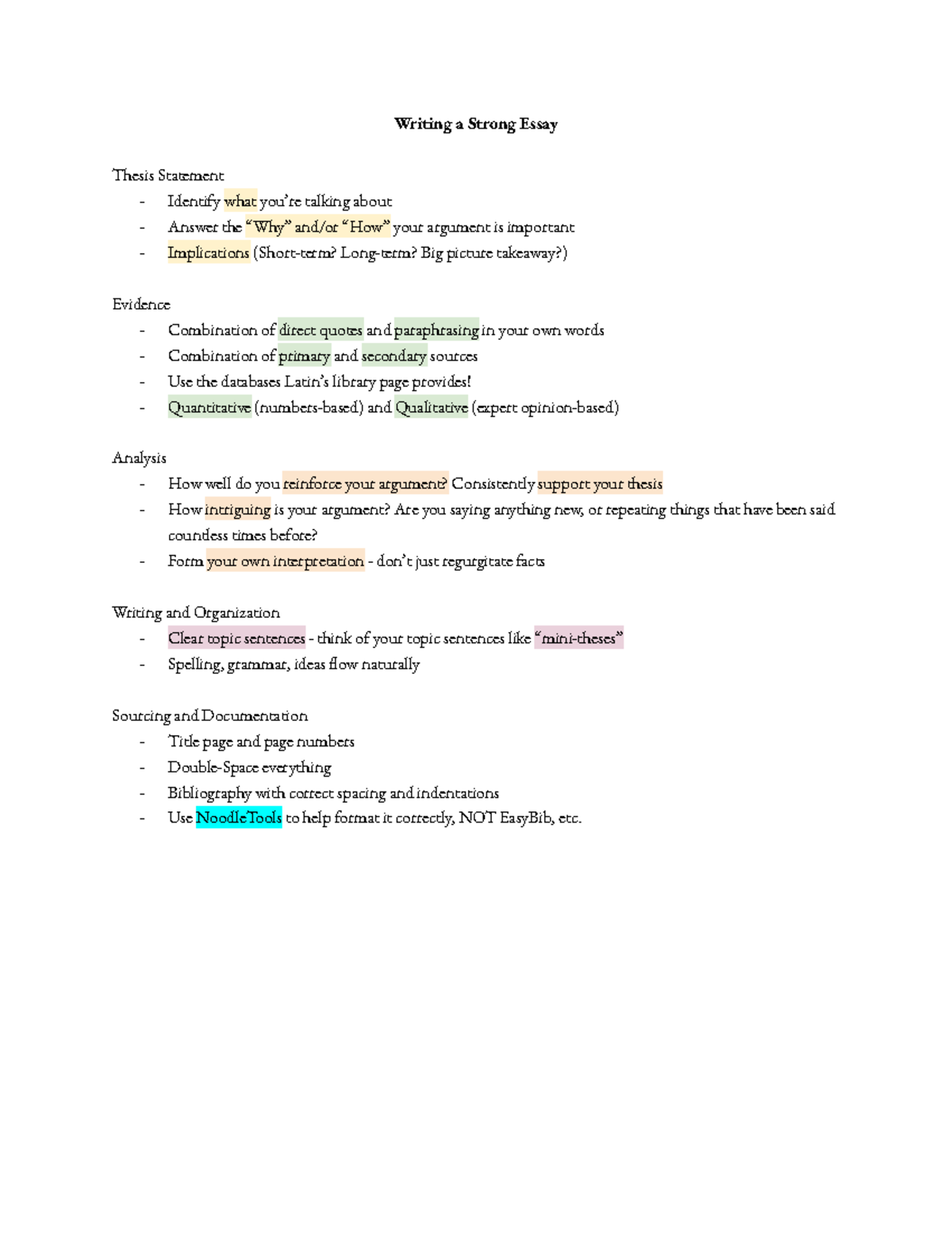 ENG 101: Writing a Strong Essay Thesis Statement Guide - Studocu