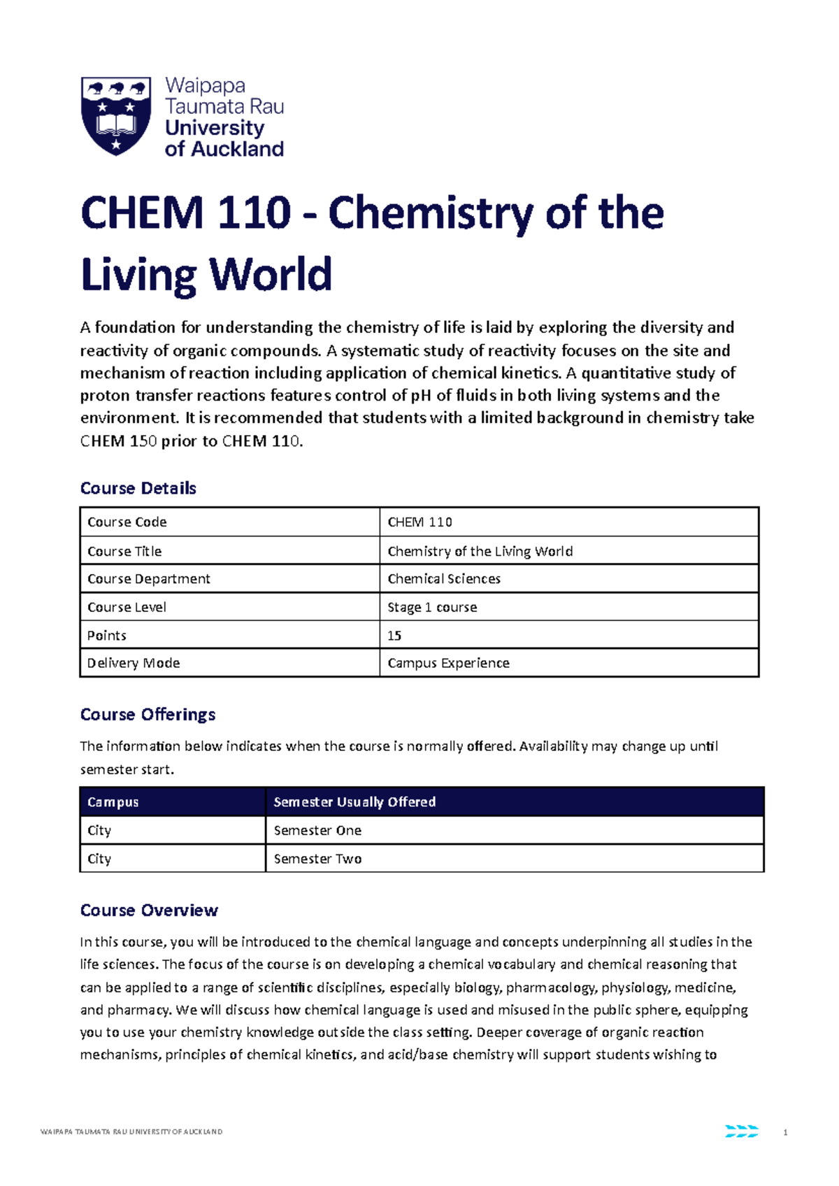 CHEM 110 Final Exam Study Guide: Chemistry of the Living World - Studocu
