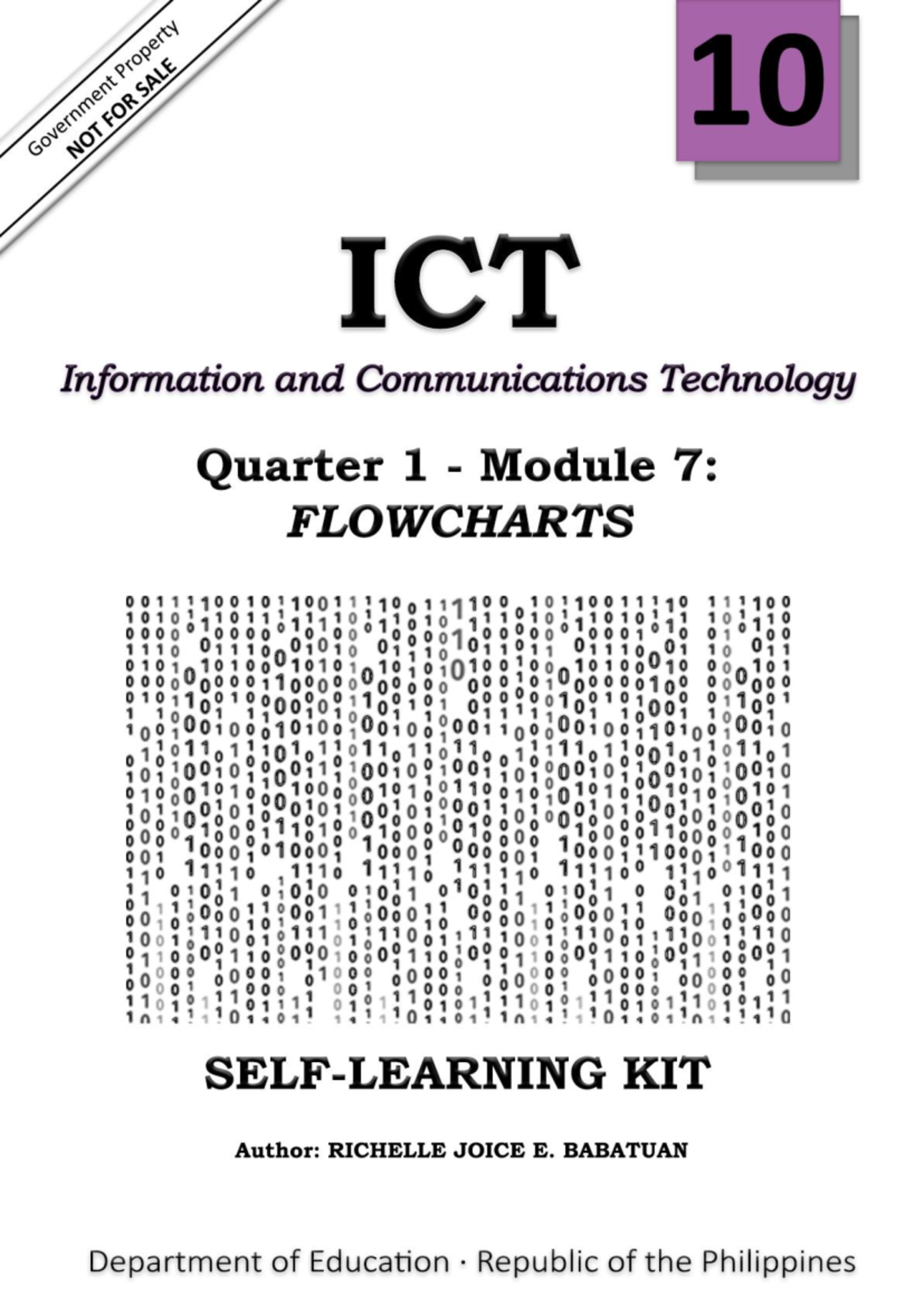 ICT-10 ~ Q1 - M7 - Lesson 7: Understanding Flowcharts and Their Symbols ...