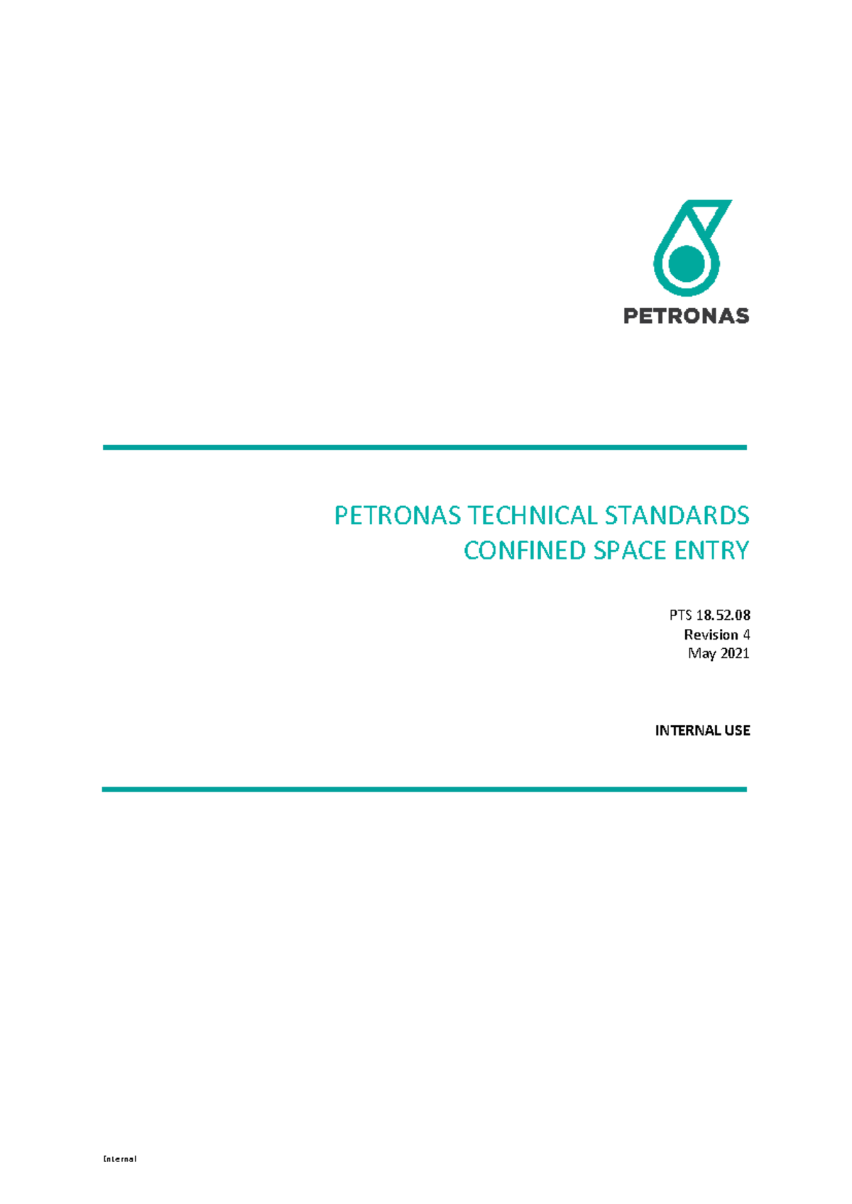 PTS 18.52.08 Confined Space Entry Technical Standards - Revision 4 ...