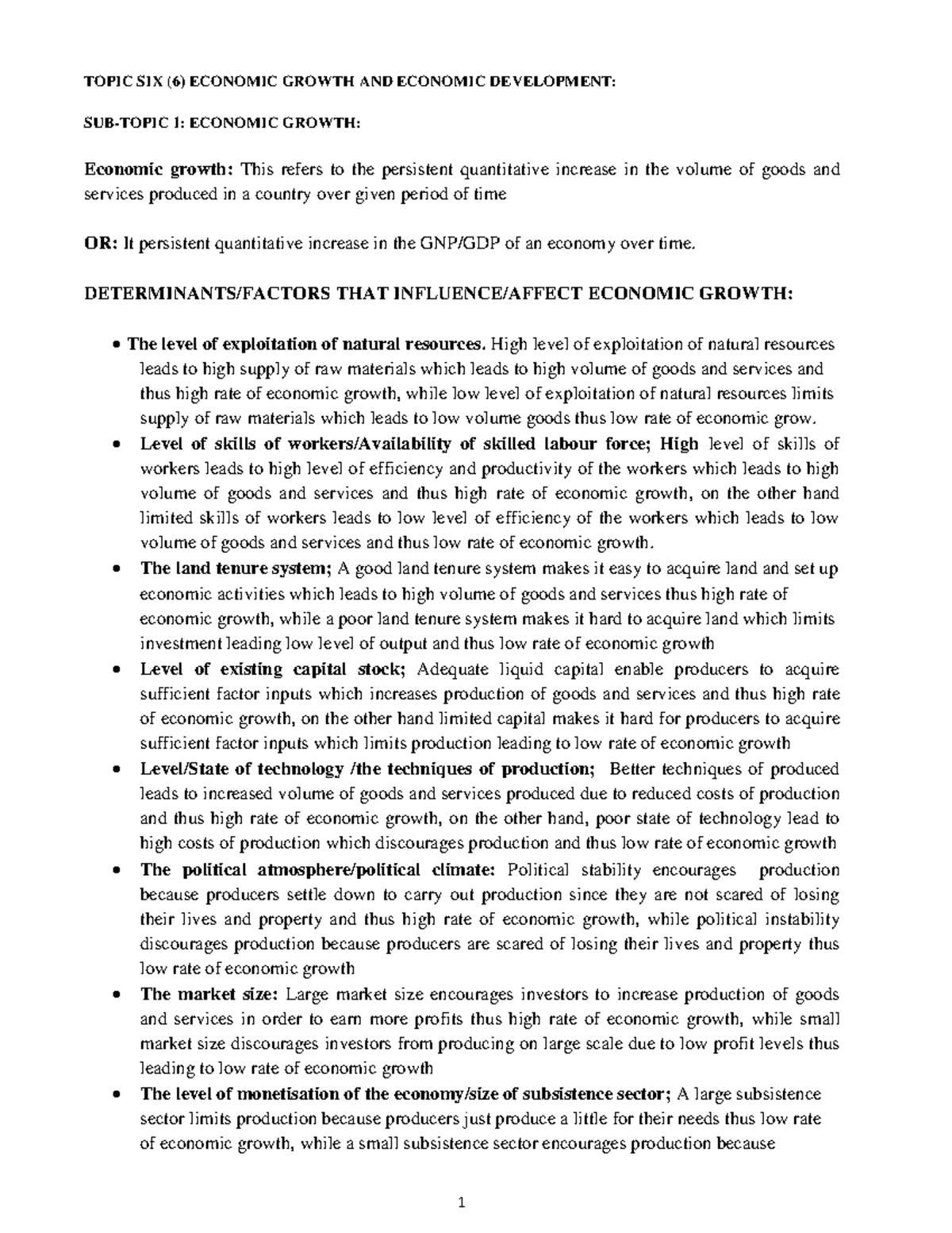 Quantitative ECON 1: Key Concepts and Core Areas Explained - Studocu