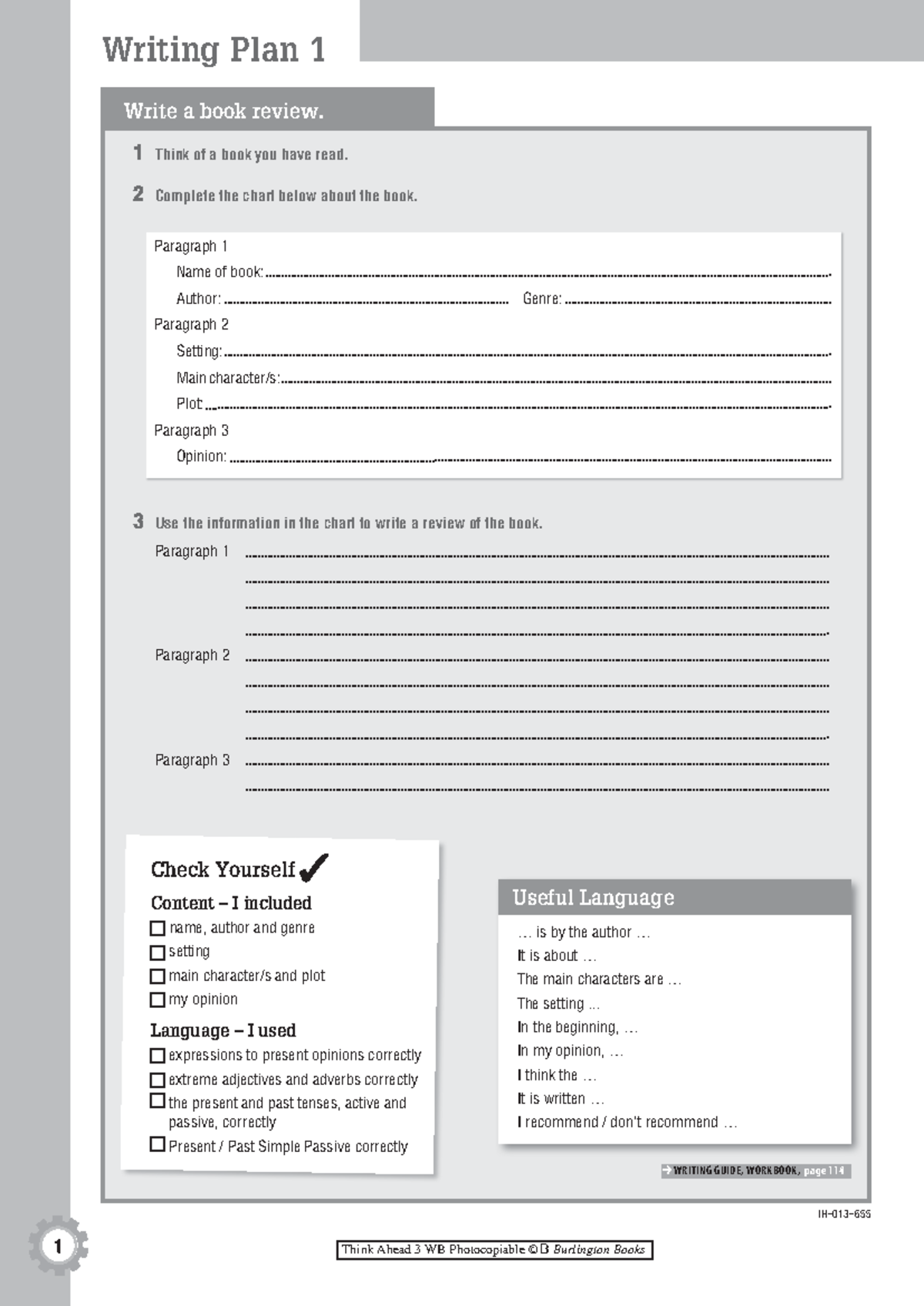 Writing Plans for Think Ahead 3 Workbook (21564) - Studocu