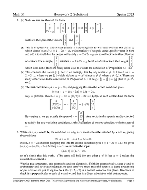 Math 51 Class summary - Lettbe I check thatthe point (12,-9, -19) y ...