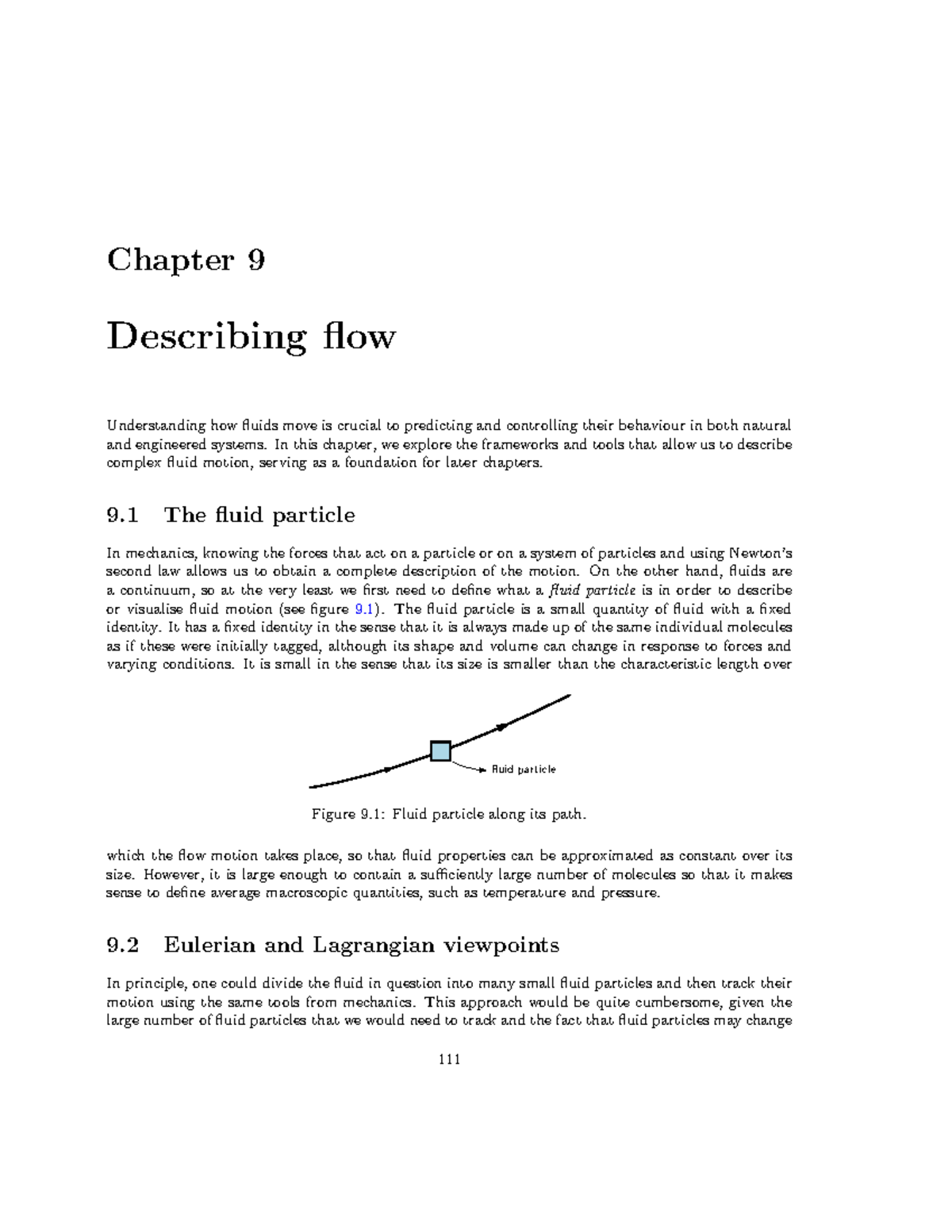 SESA1016 Chapter 09 - Describing Flows - Chapter 9 Describing flow ...